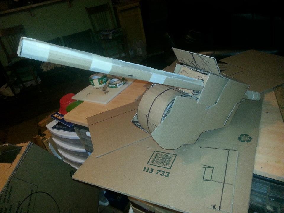 Star Wars AT-ST costume made out of cardboard. By Dale Jackson | StratoArt.com