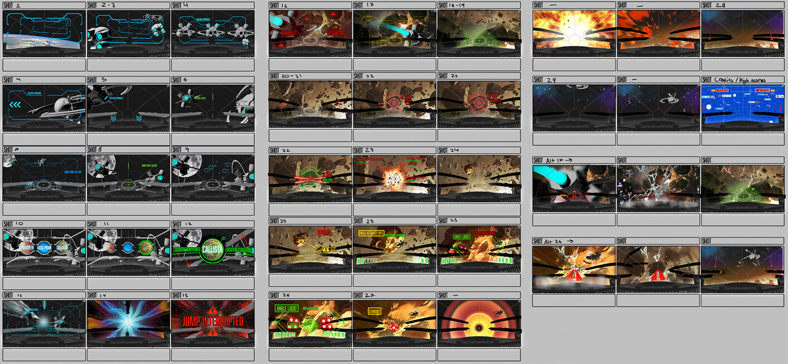 Storyboard samples