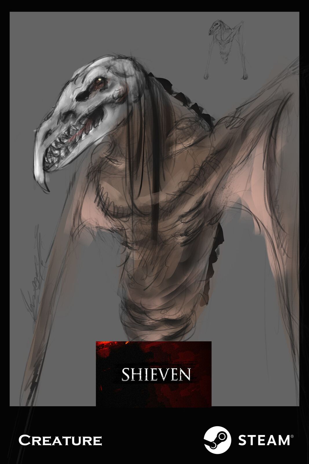Creature Sketch for Shieven Game