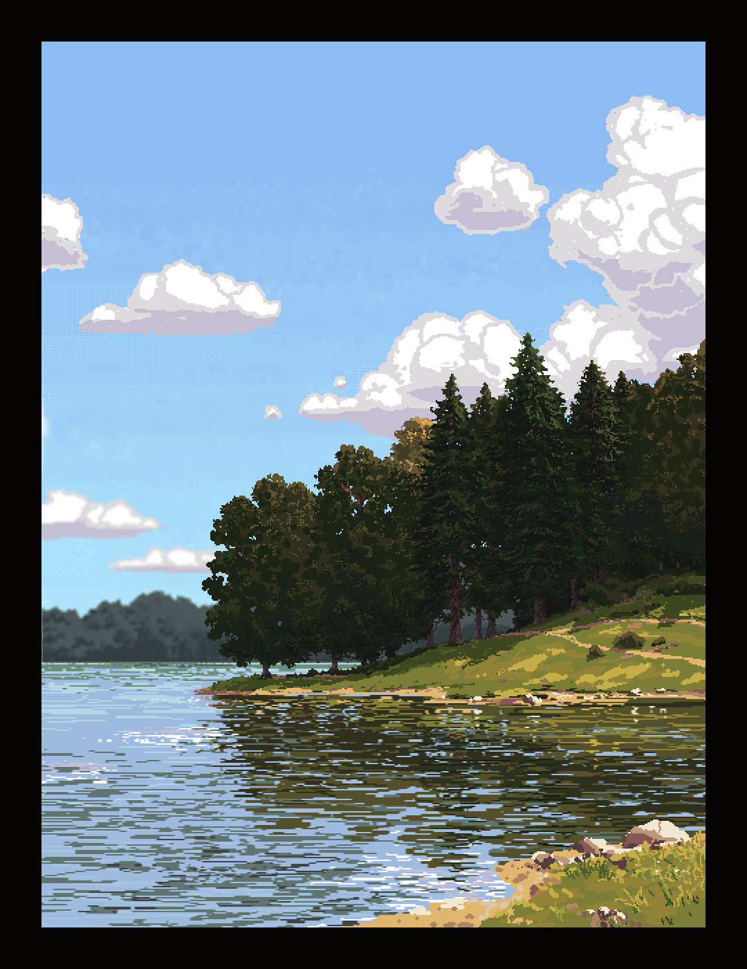 At the lake