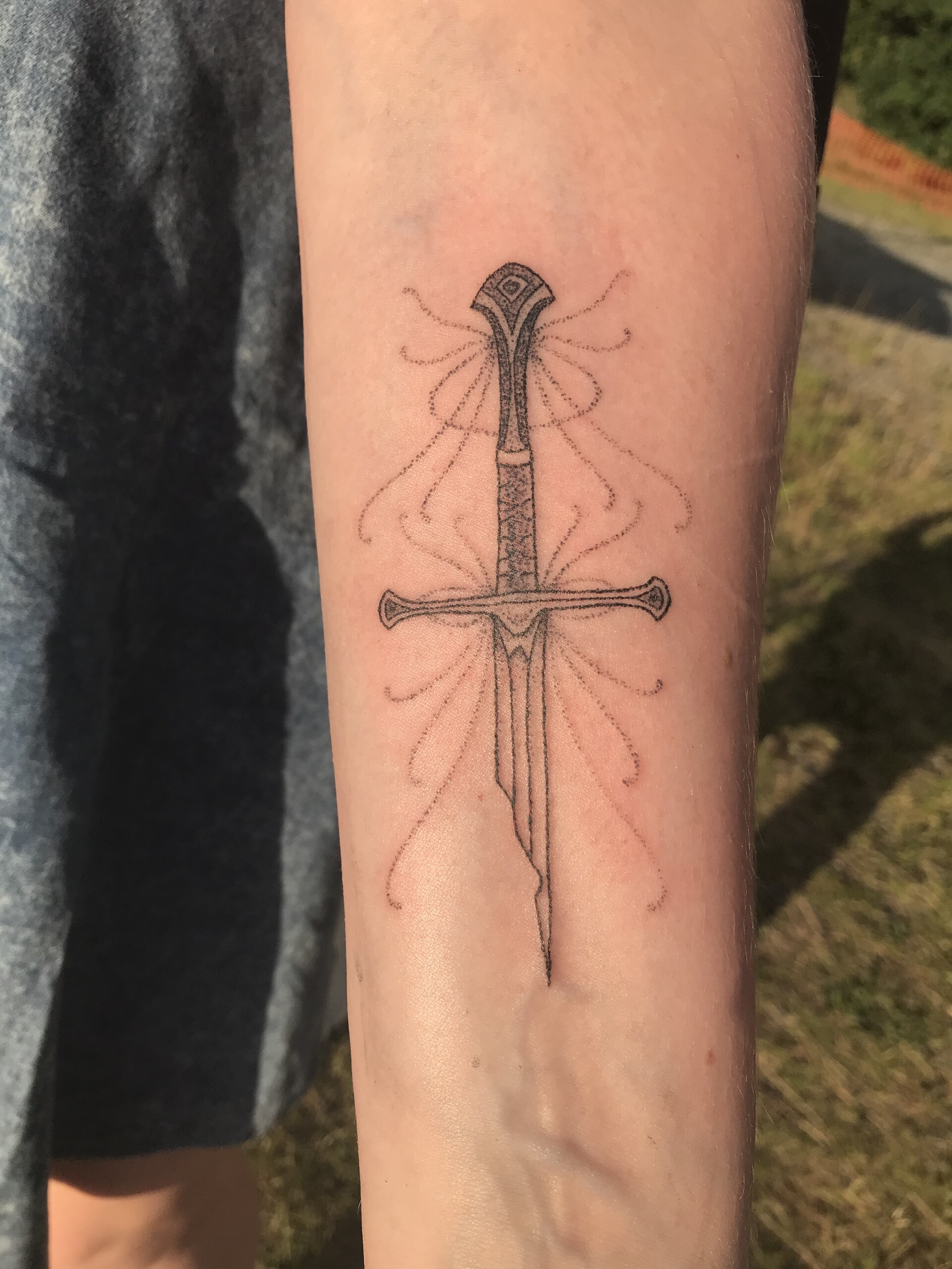 ArtStation NARSIL handpoke tattoo