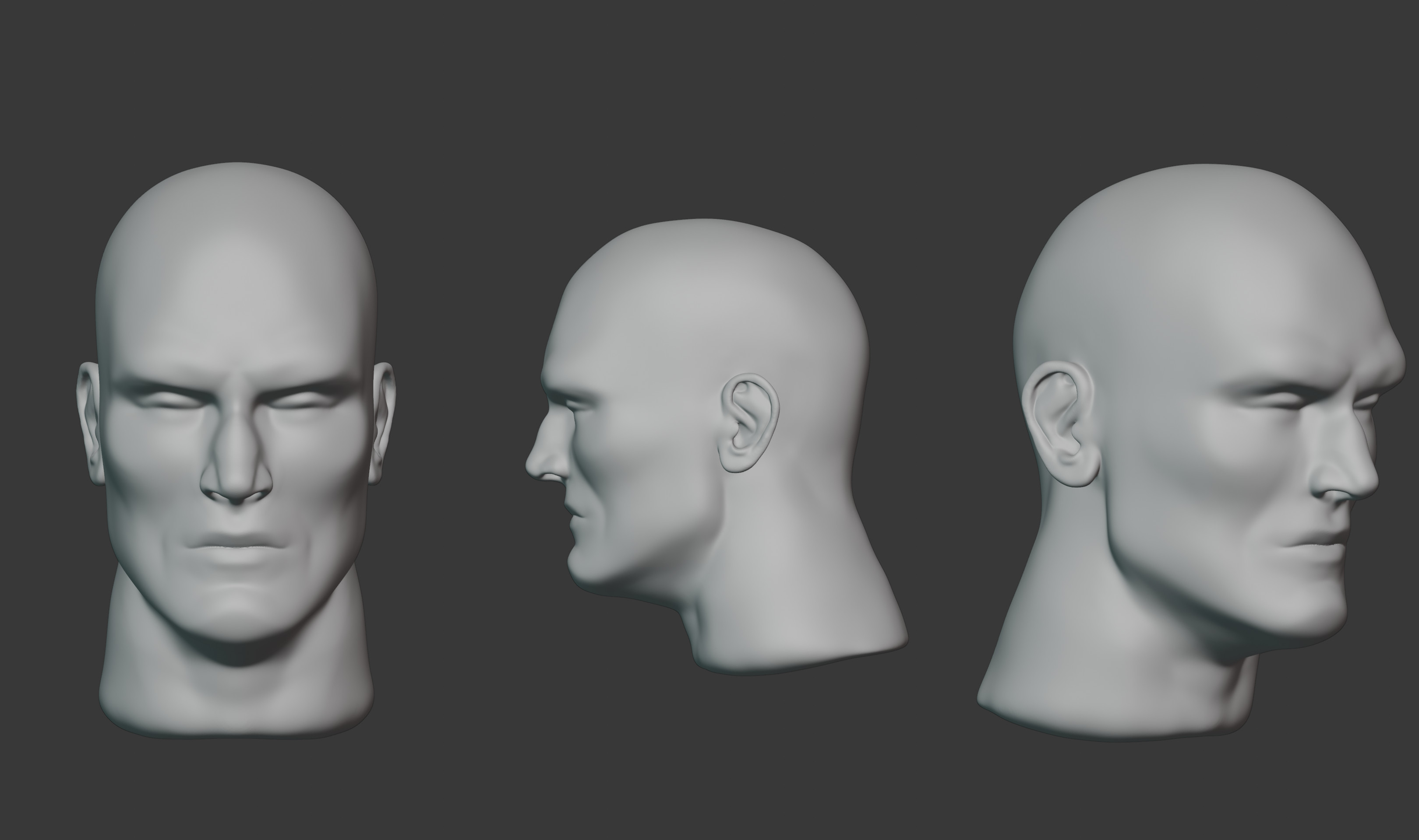 Sculpted based on original concept art, focusing on anatomically accurate forms