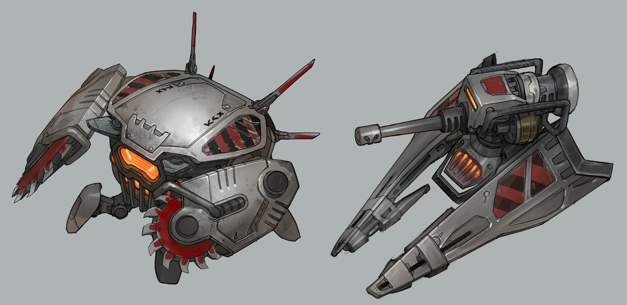 Slightly junker / hard steel look