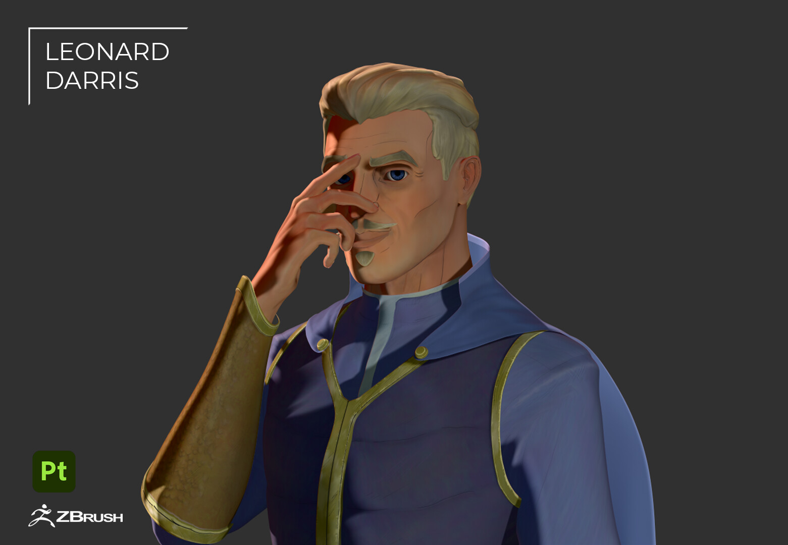 Leonard Darris ZBrush Render