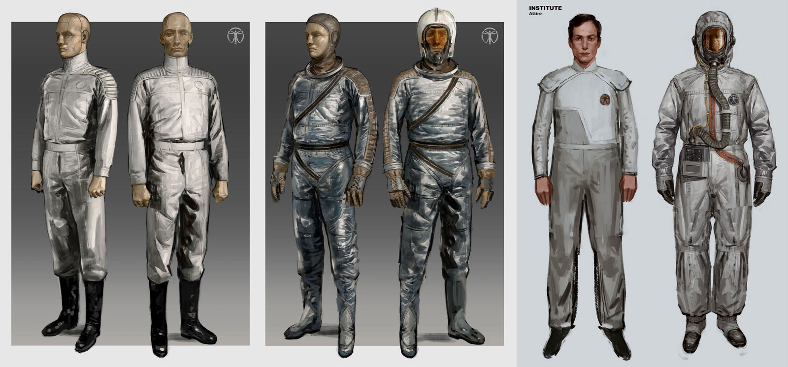 Institute Outfits - Fallout 4 redesigns - personal work