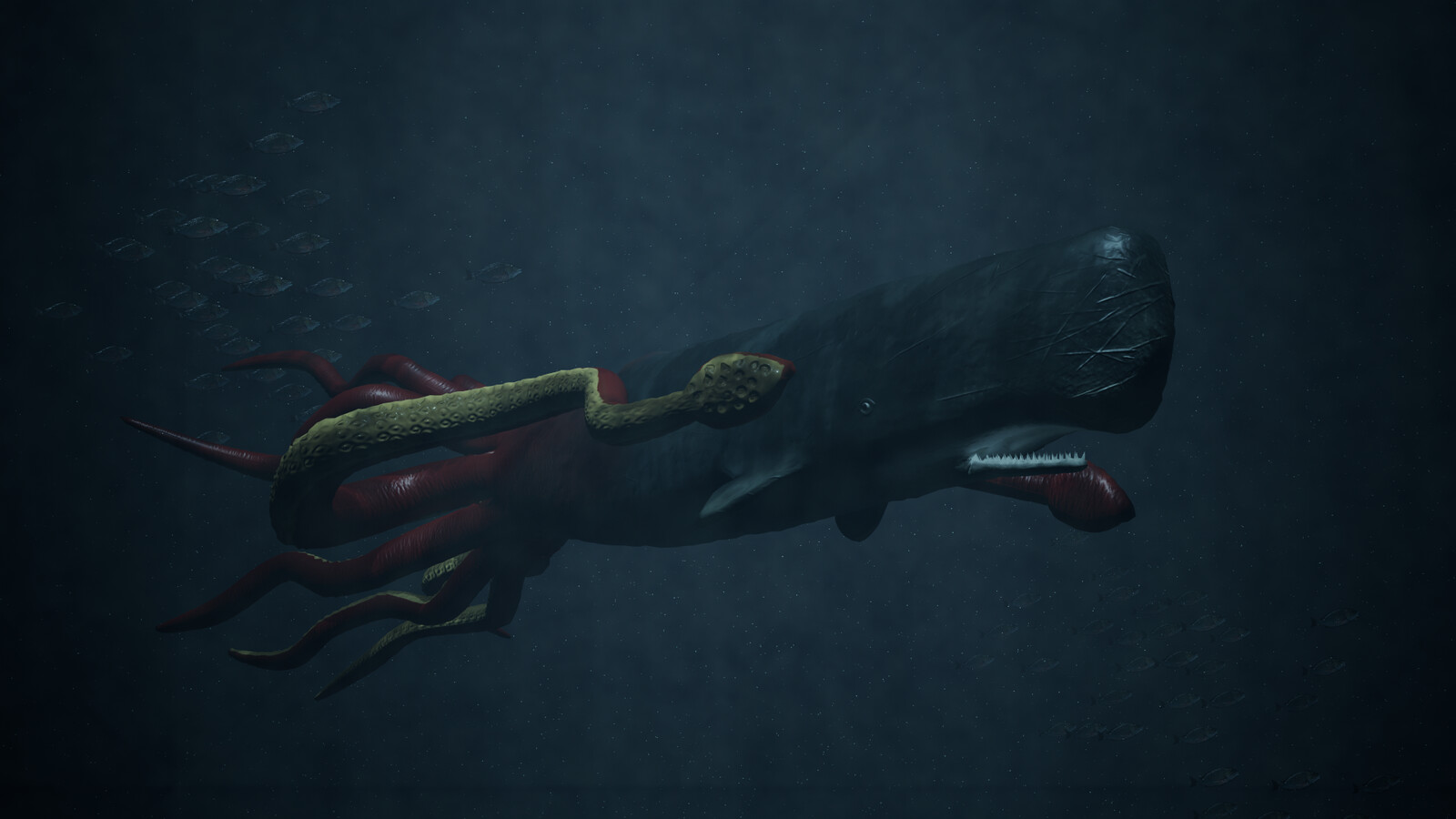 Whale / Squid 3D Asset