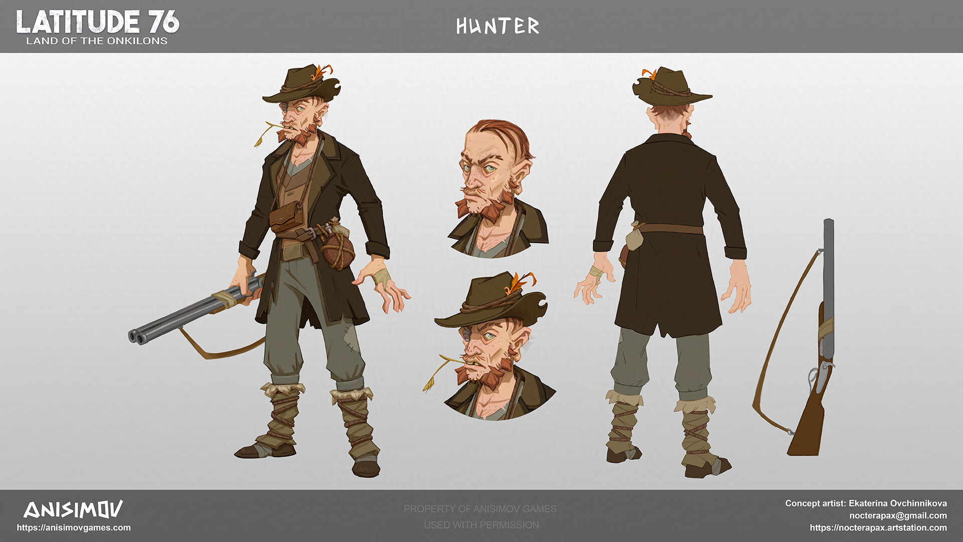 ArtStation - Hunter Character Design 2 - Latitude 76: Land