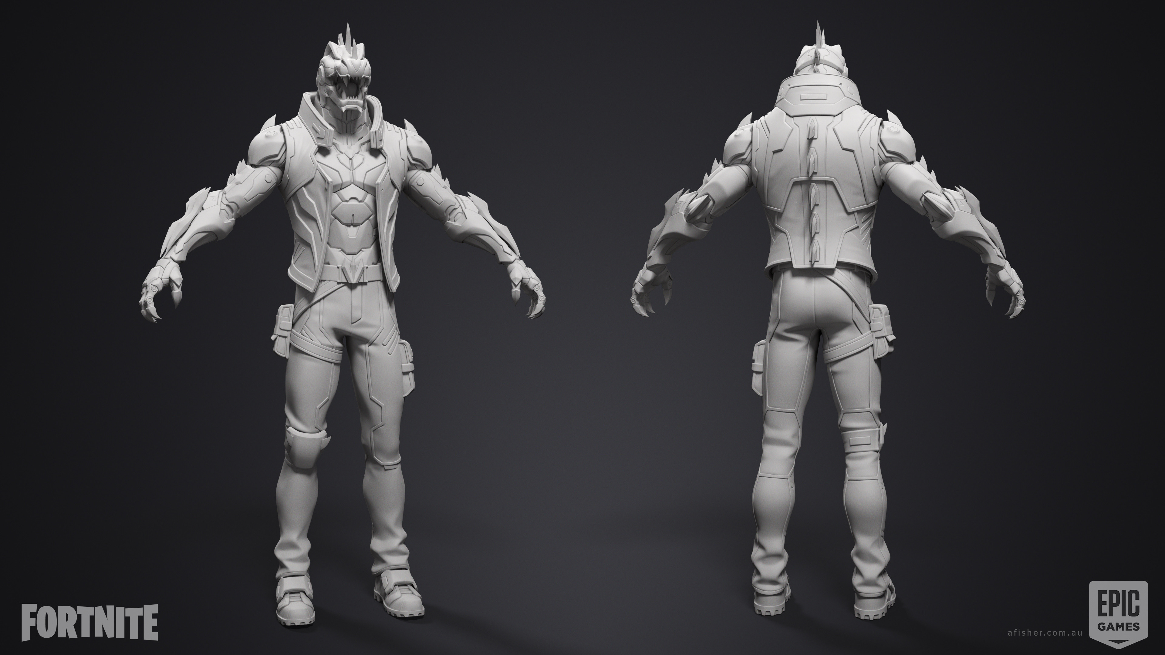 Mecha R3X: HighPoly by Adam Fisher. LowPoly &amp; Bakes by Luis Marulanda. Textures by Dan Benton