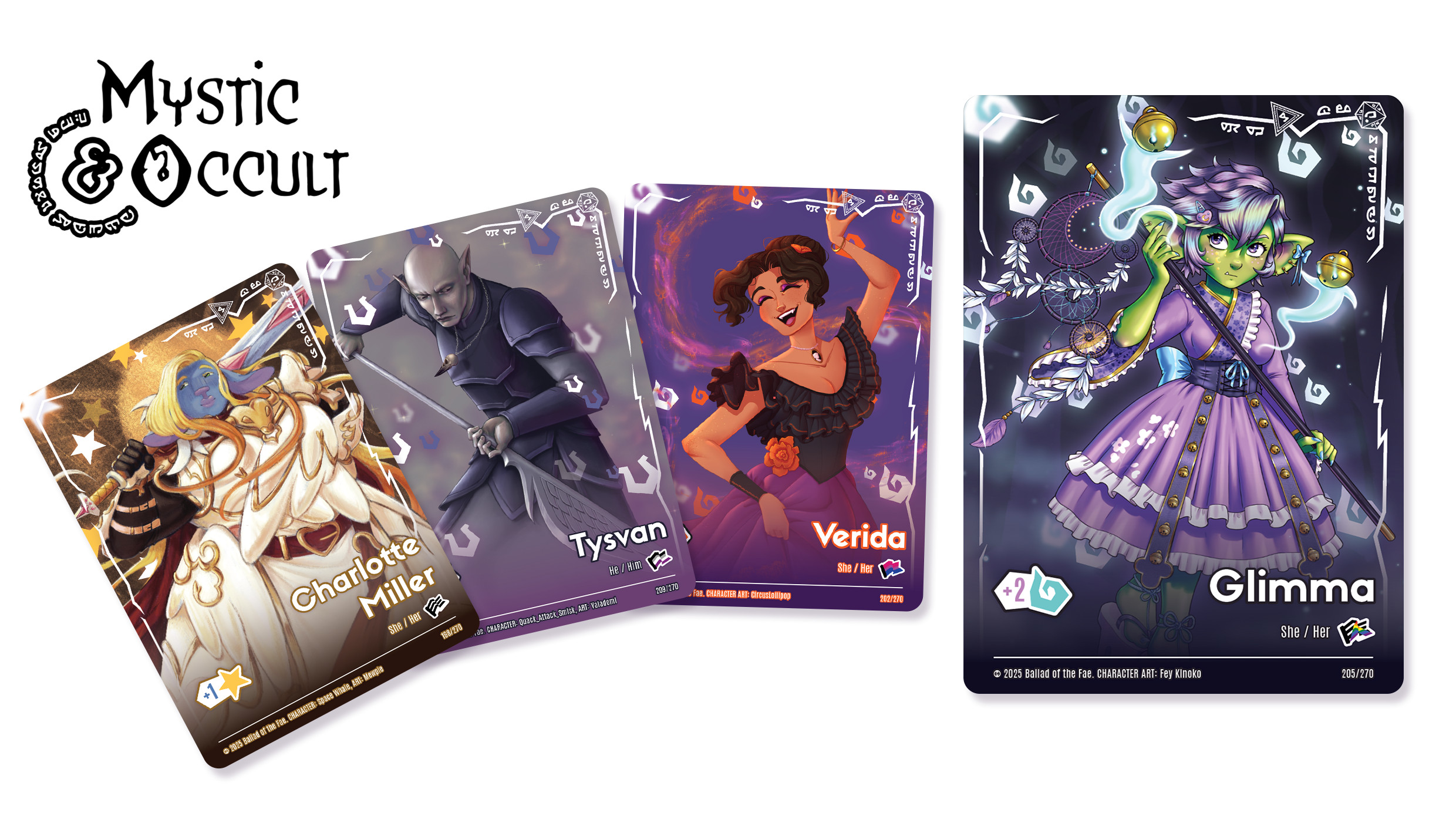Final card art for the Mystic &amp; Occult deck