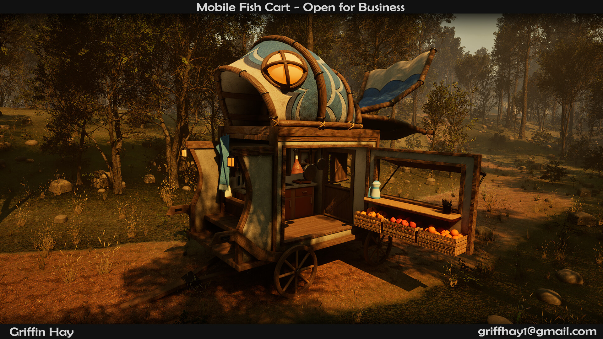 ArtStation - Traveling Merchant's Fish Cart