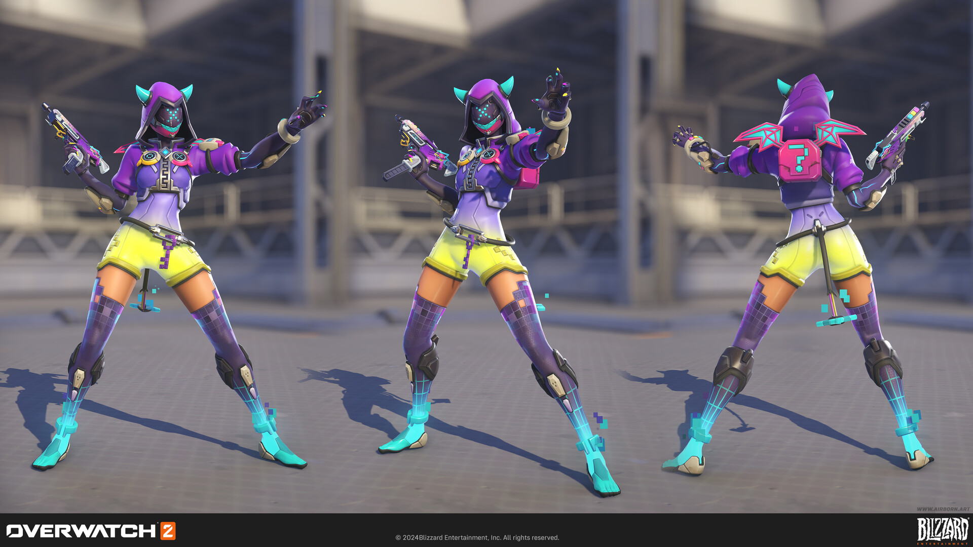 ArtStation - Overwatch 2 - 8-Bit Sombra character