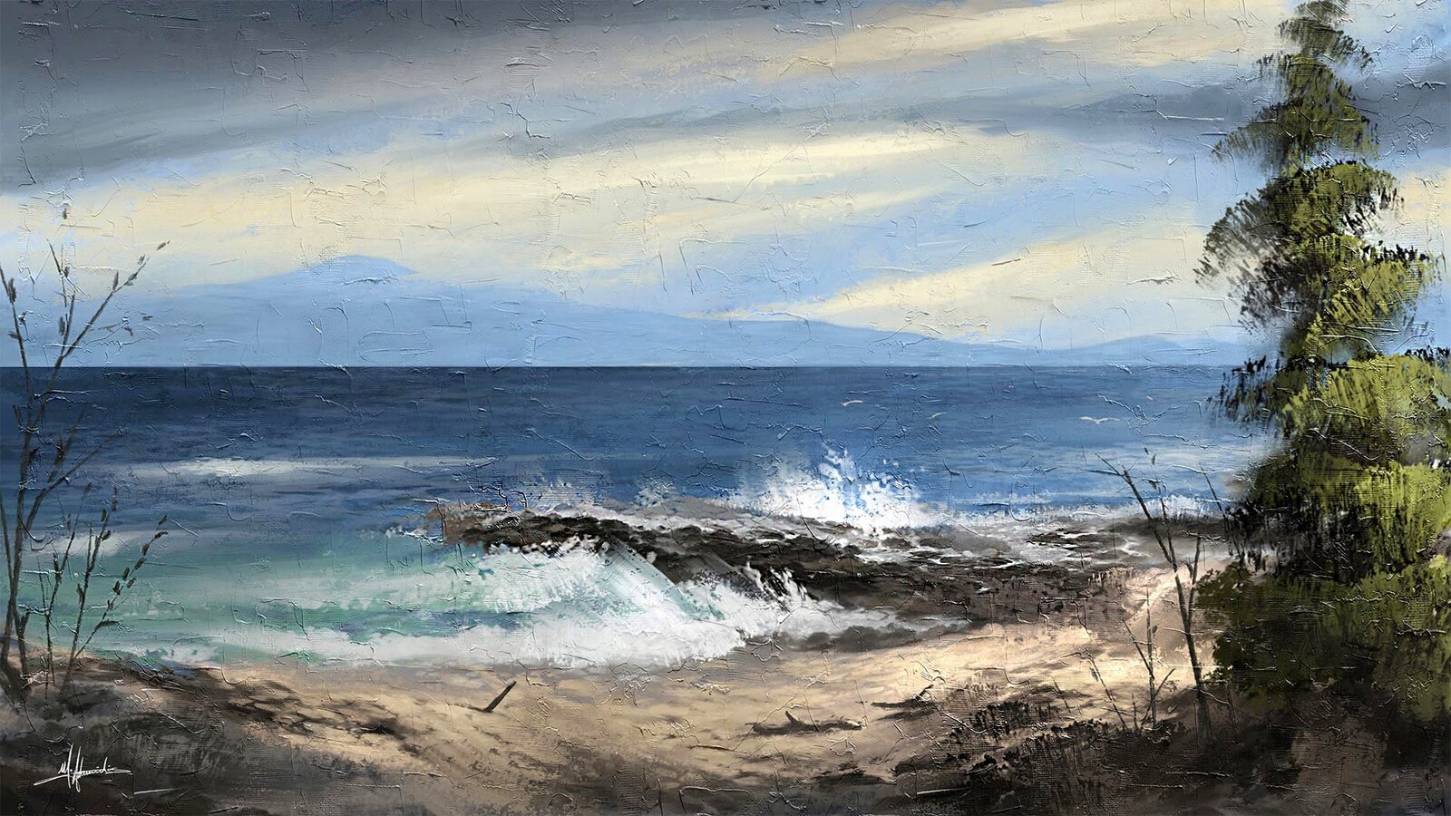Seascape - digital art painting
