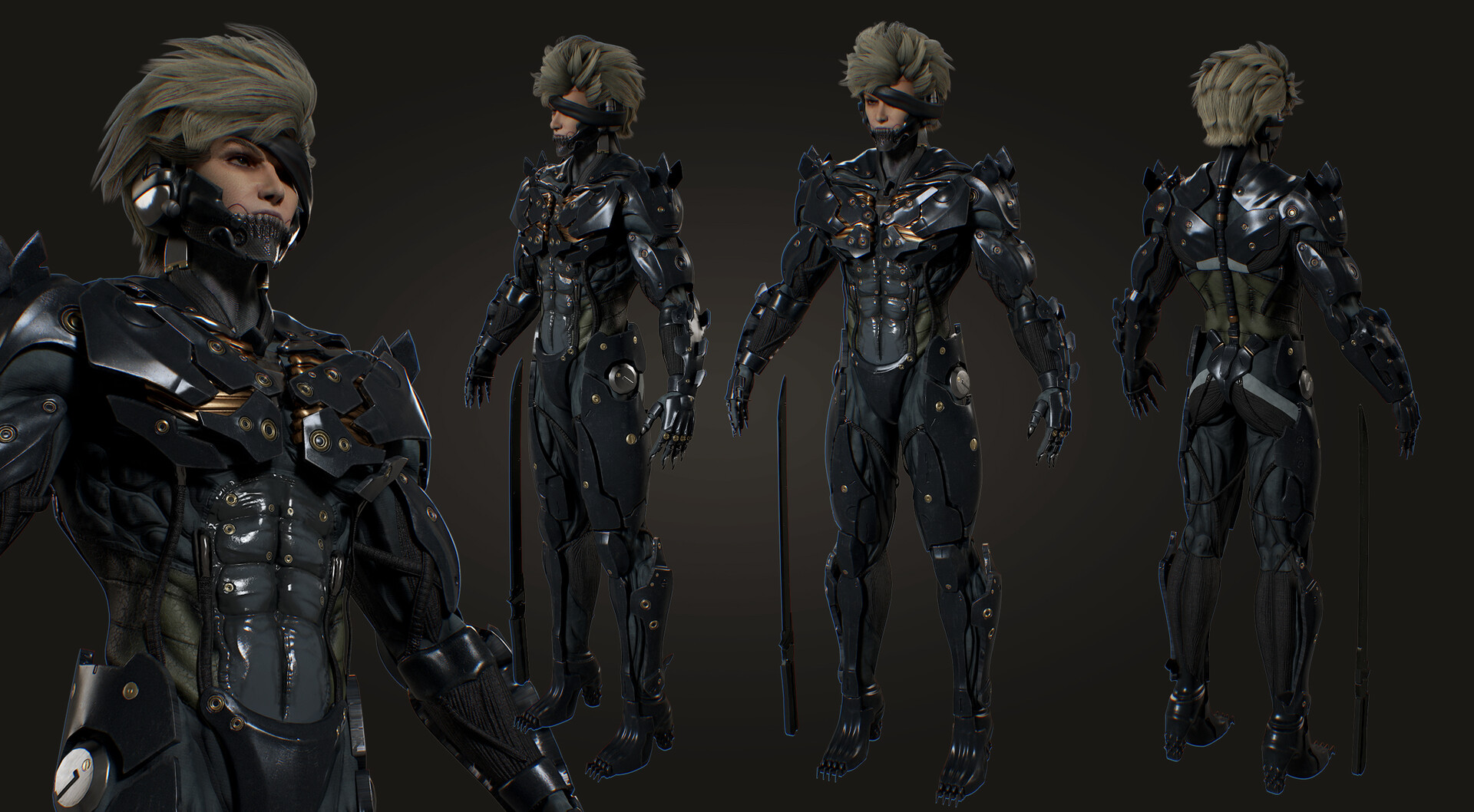 ArtStation - METALGEARRISING REVENGEANCE : Raiden