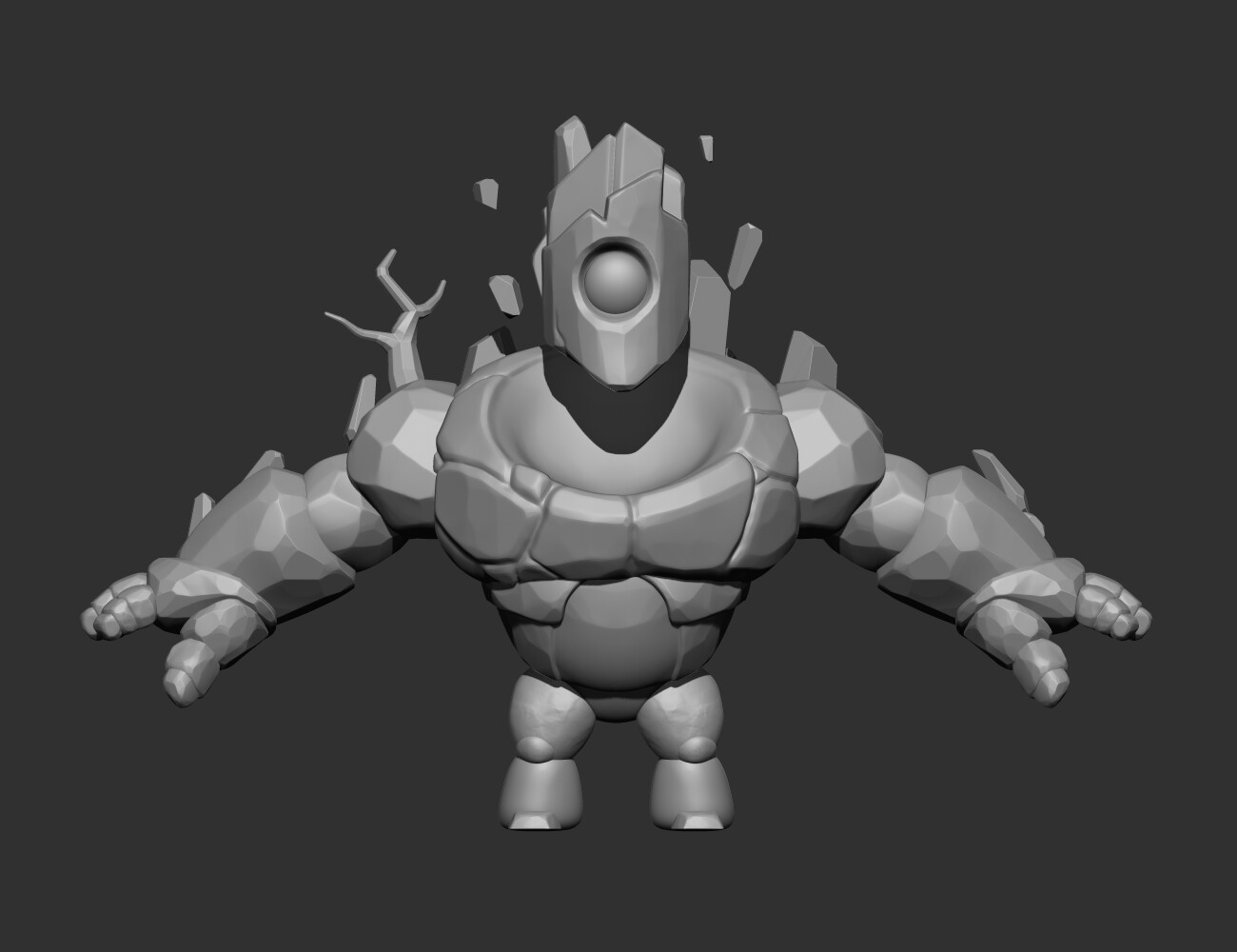 ZBrush high poly render