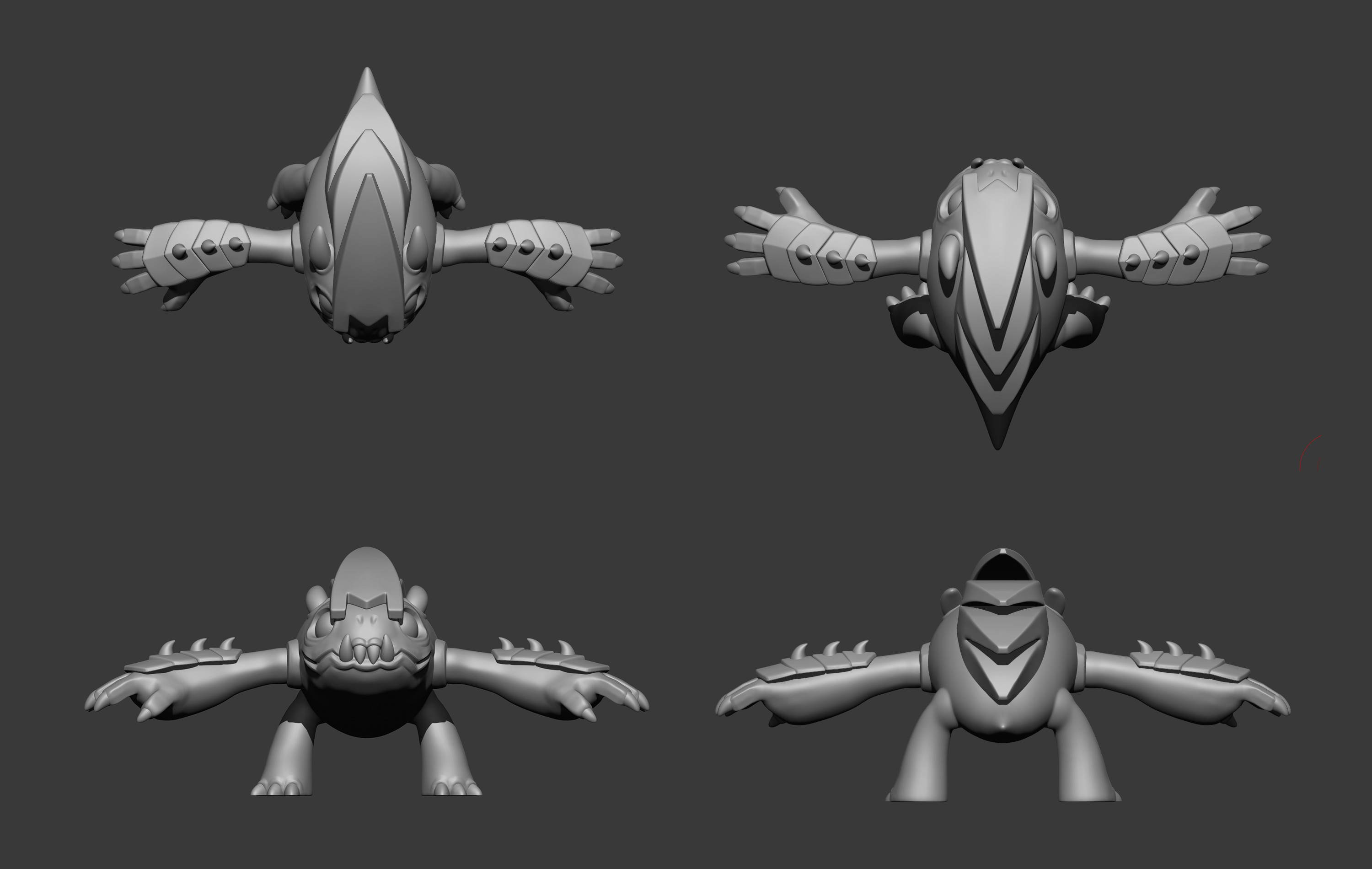 ZBrush ortho renders