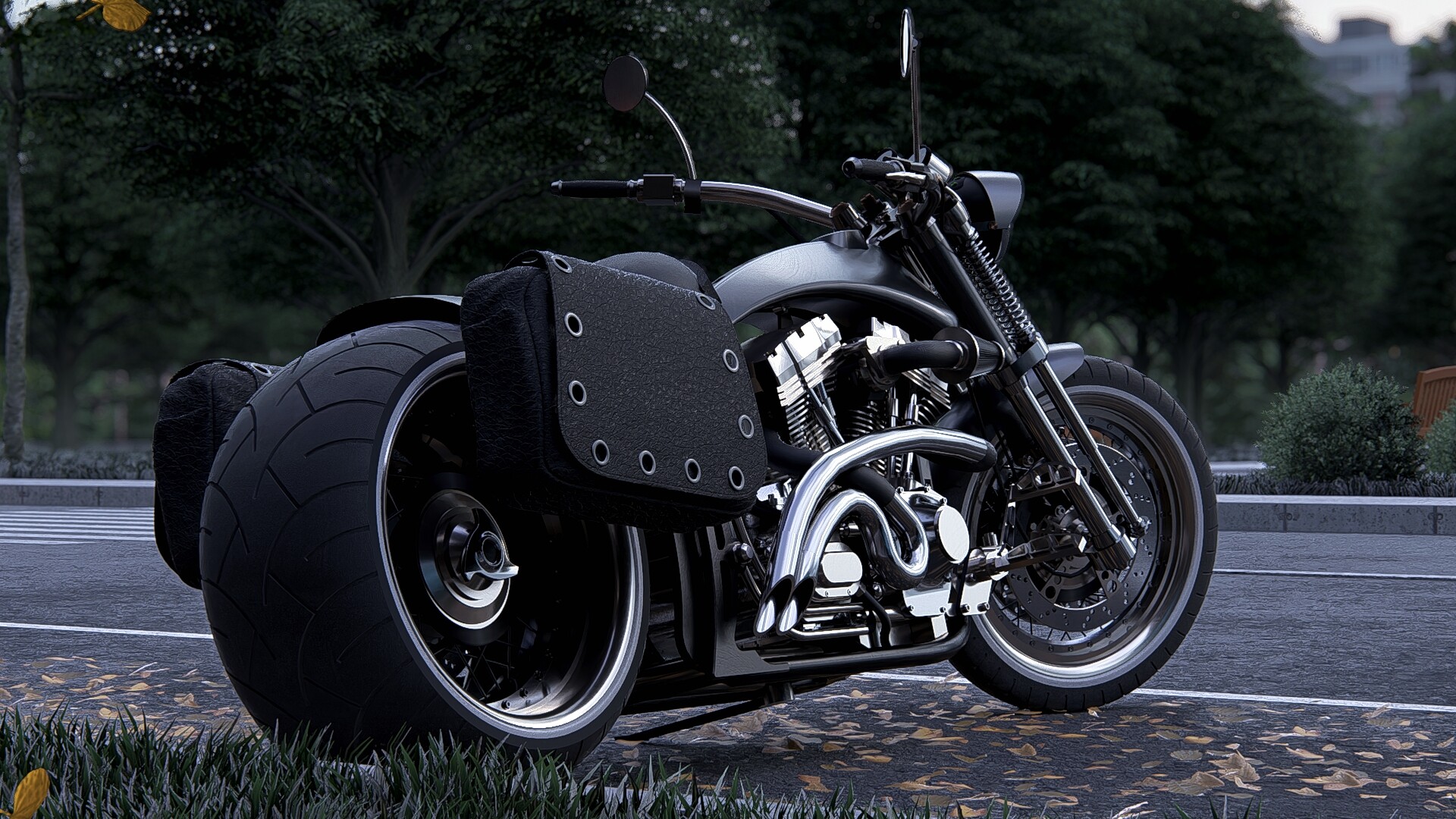 Harley Davidson Dark Customs Wallpapers ArtStation Harley-Davidson