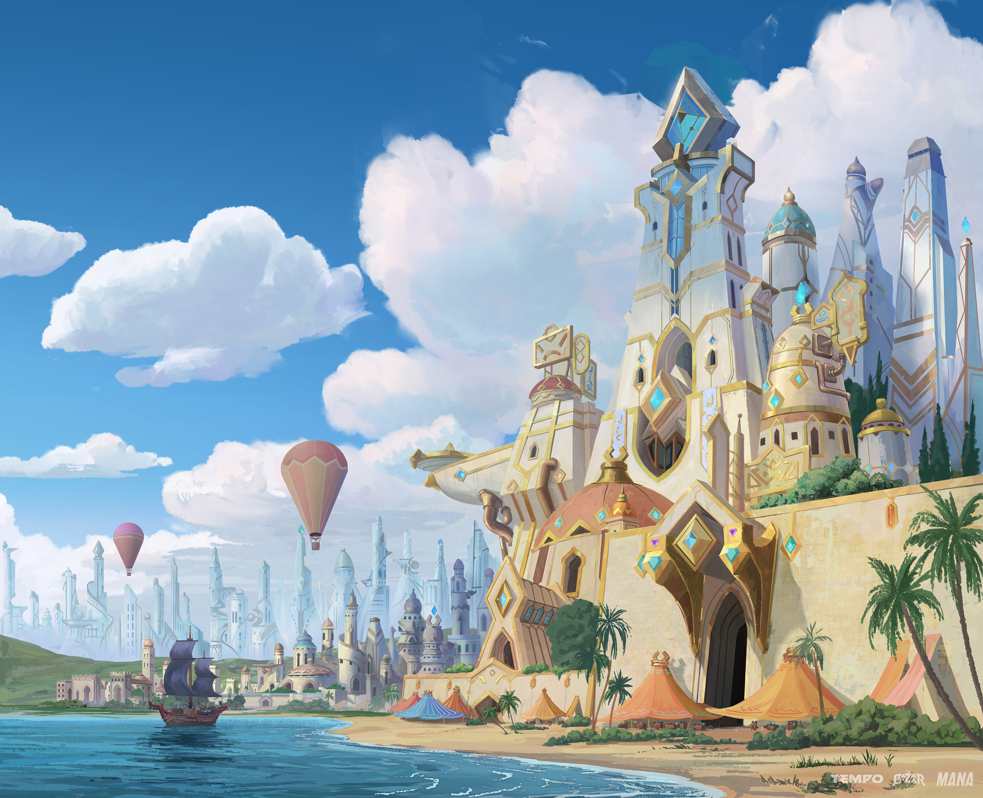 Early Background paint