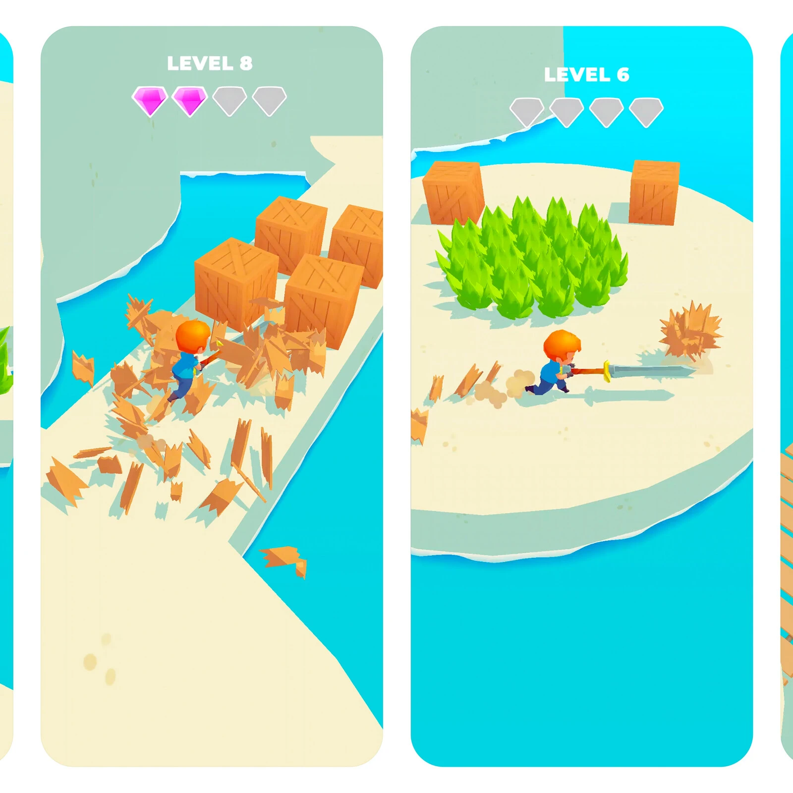 Sword Slash Saga!
My role: Art Direction, Game Design (including original idea), 3D modelling, UI / UX Design, Particles and VFX​​​​​​​