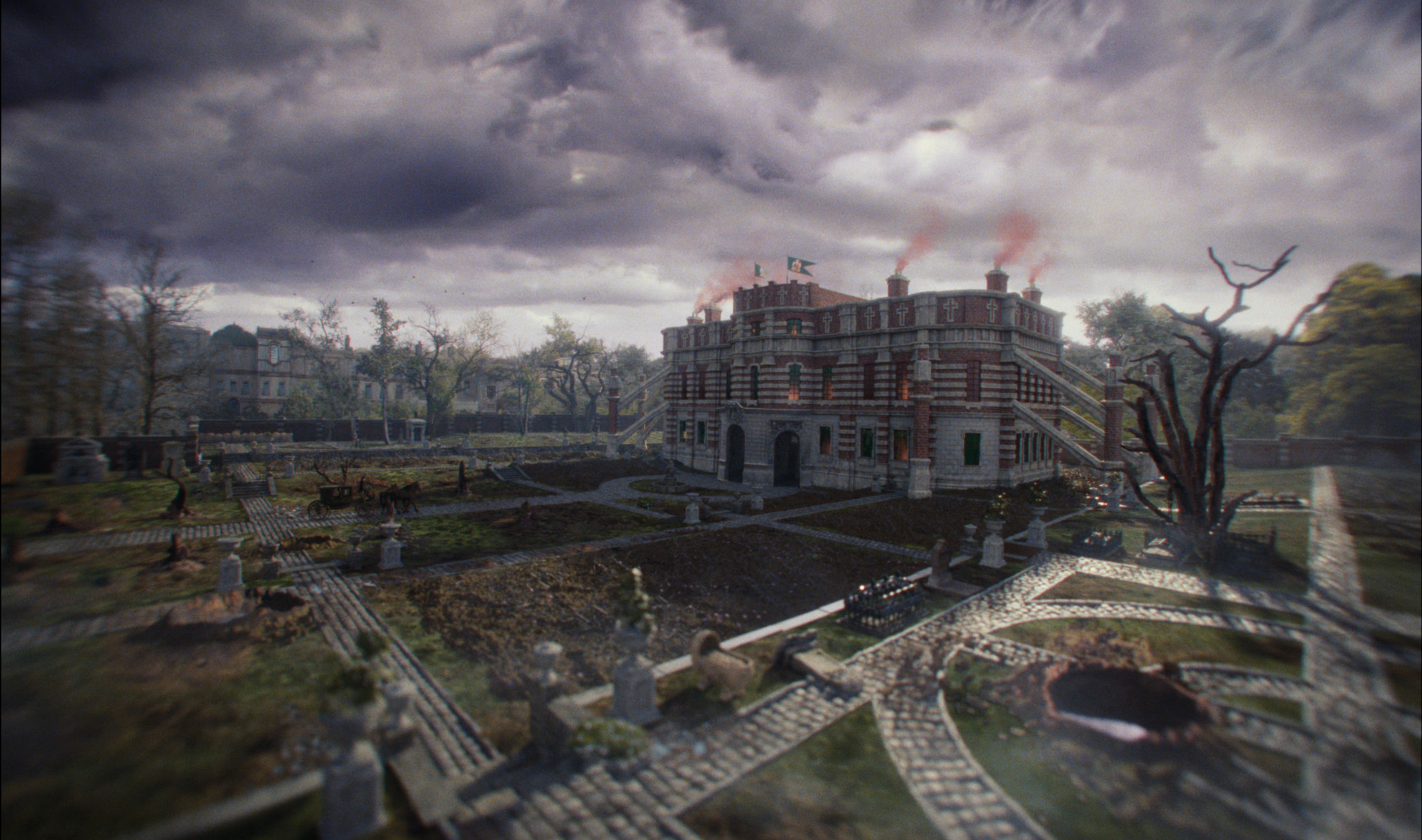 Full DMP work including background buildings, tree elements, sky replacement and CG Paint Over for the entire scene. 