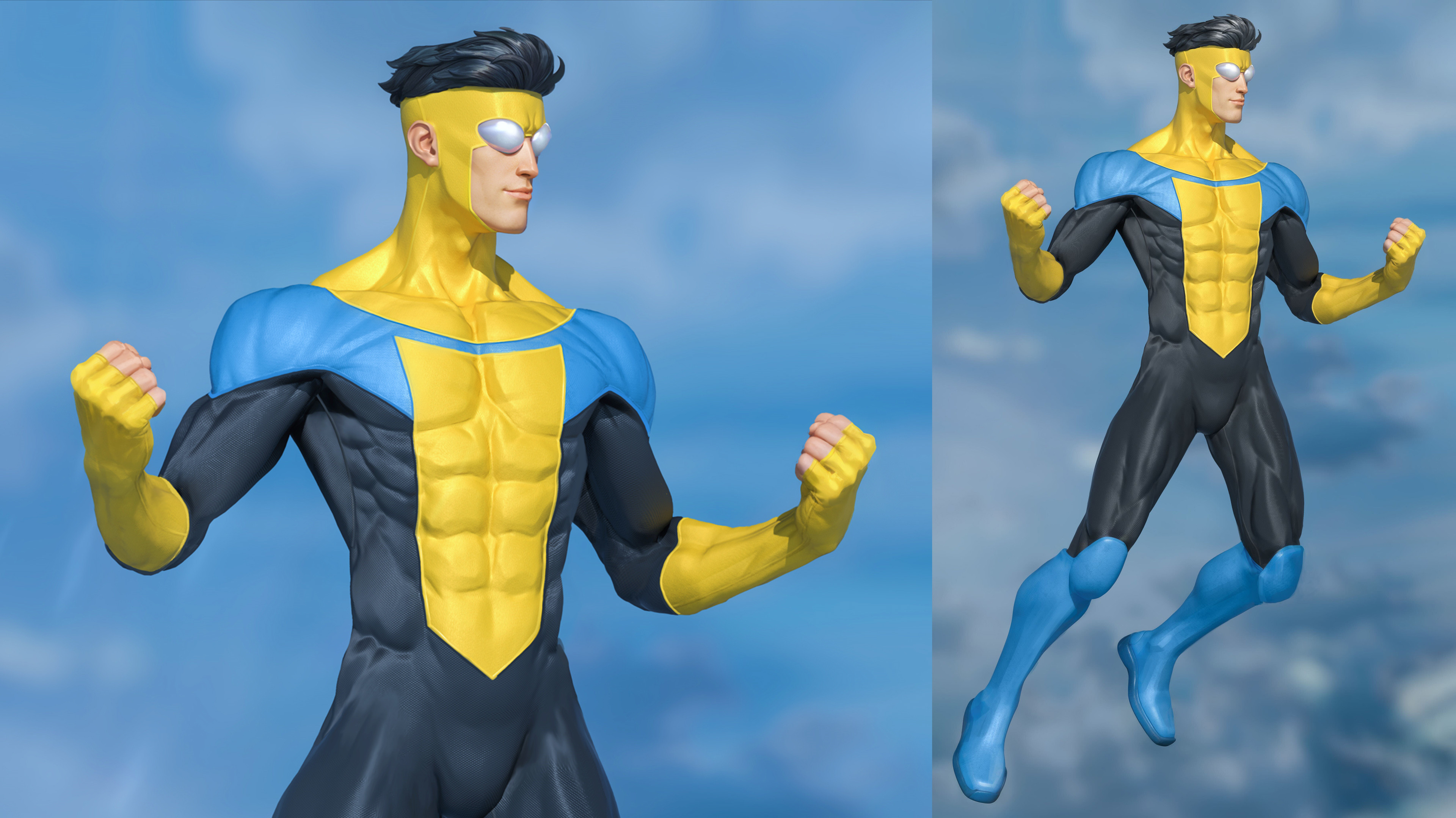 An early in-game model/illustration look target for Mark. Still leaning into a hyper-real style as a baseline to continue evolving.