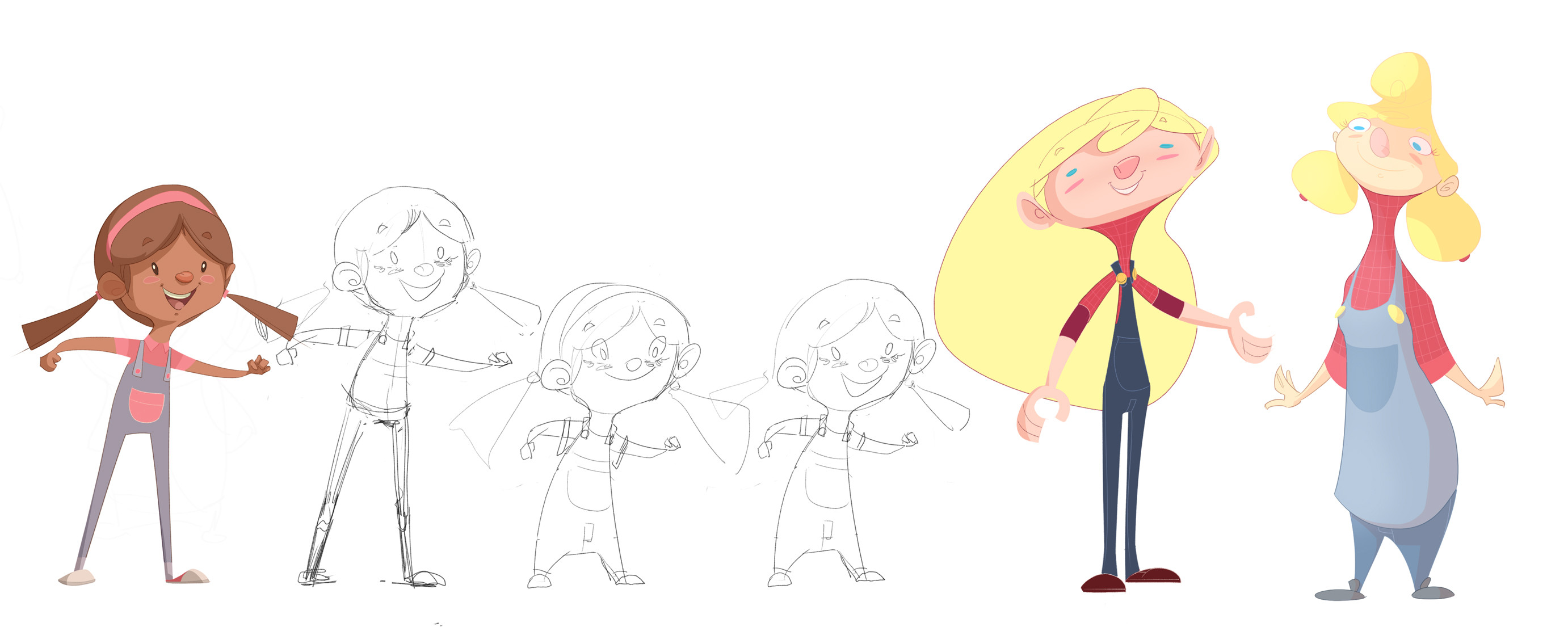 Final concept ended up being the girl on the left. 