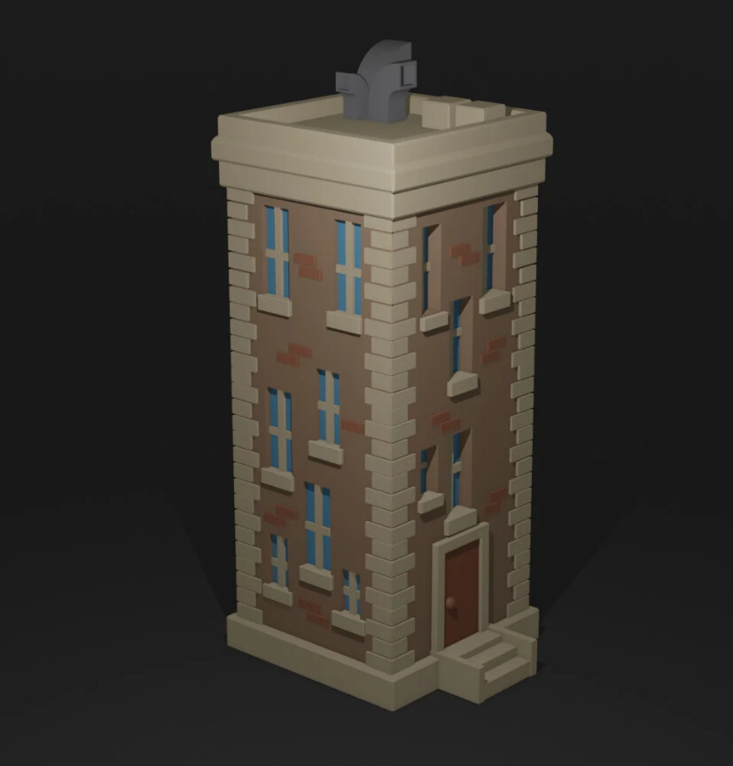 ArtStation - Low-poly building
