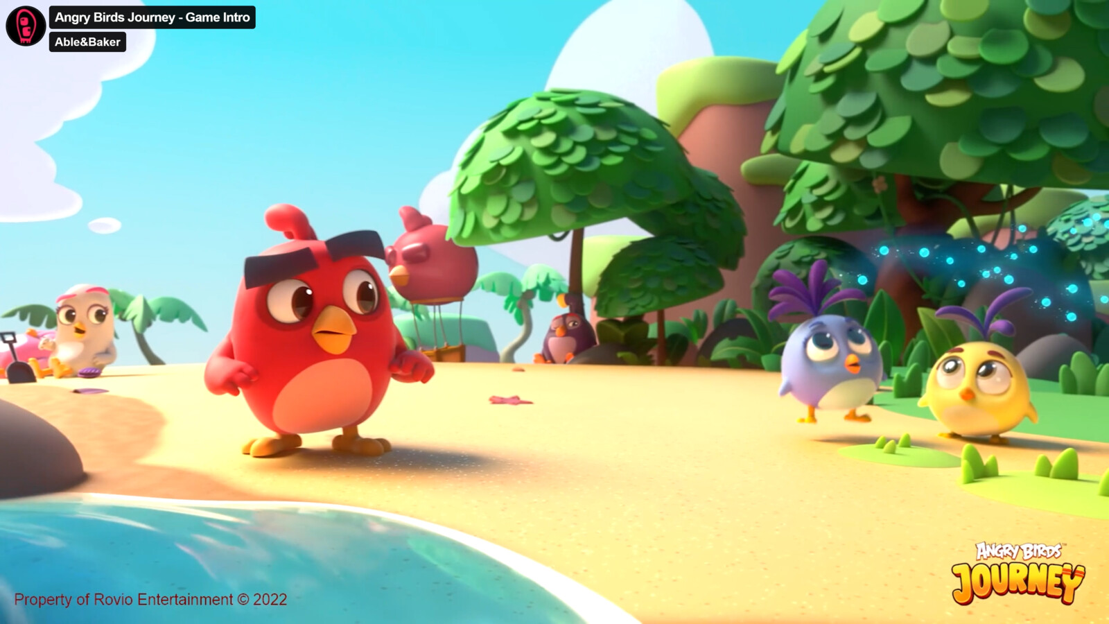 Responsible for Set Dressing &amp; Prop Modeling
Trees, bushes, starfish, coconuts, plants, and beach layout.
