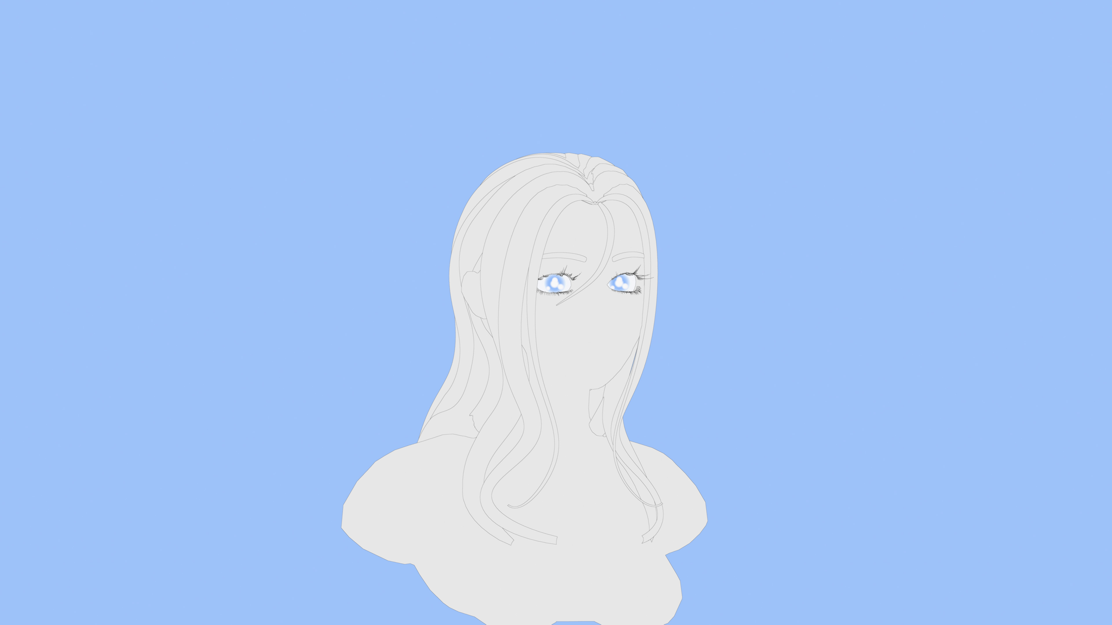 Initial tests with flat shading and vibrant backgrounds to explore form and silhouette readability.