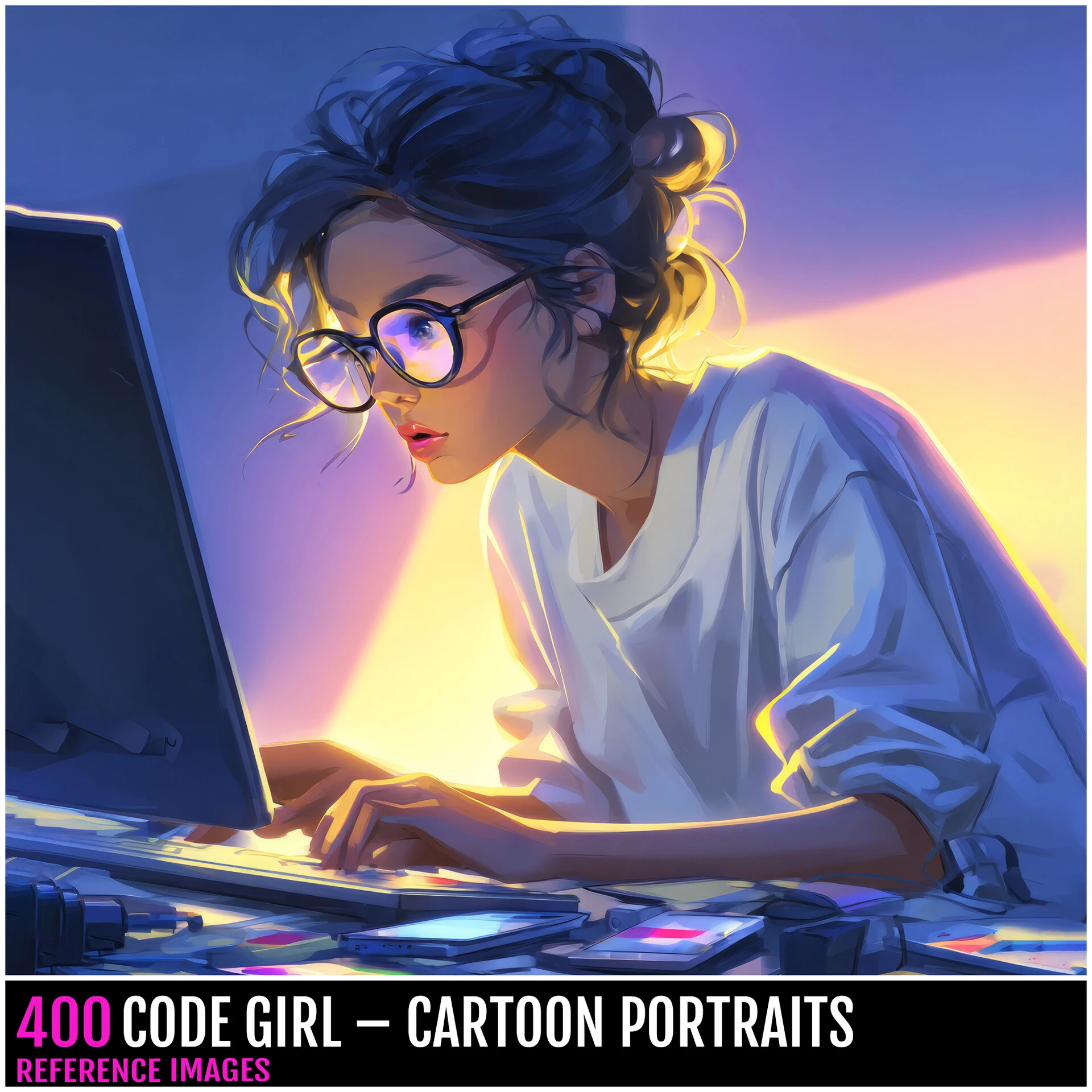 Isabelle ¥¥ - 400 CODE GIRL – CARTOON PORTRAITS