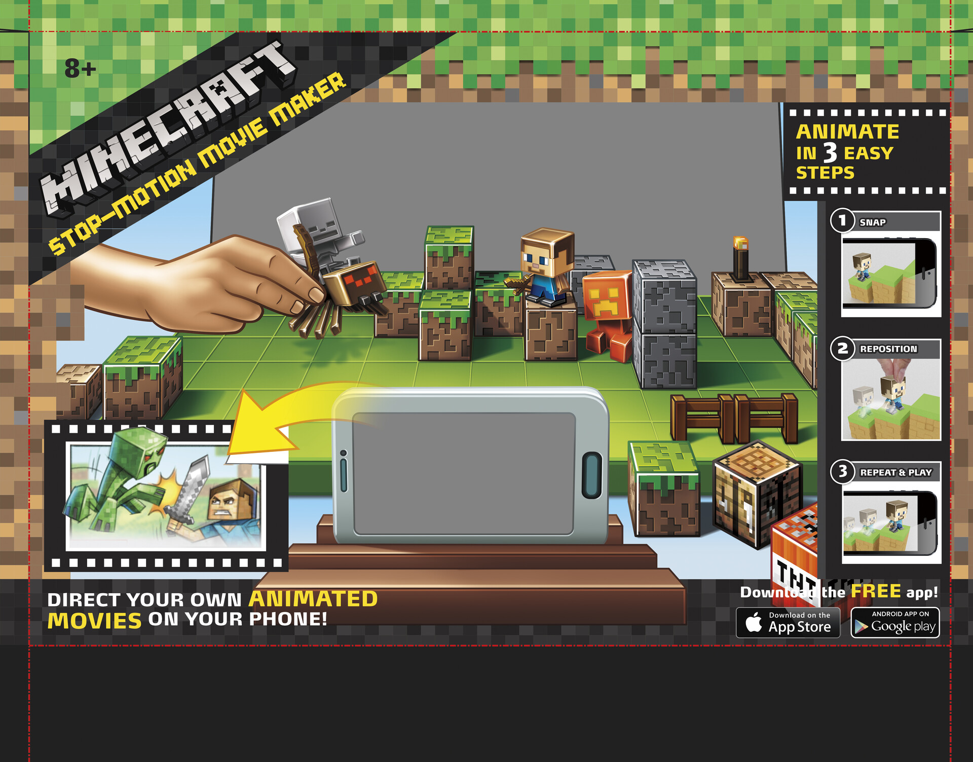 ArtStation - Minecraft Movie Maker Toy Packaging