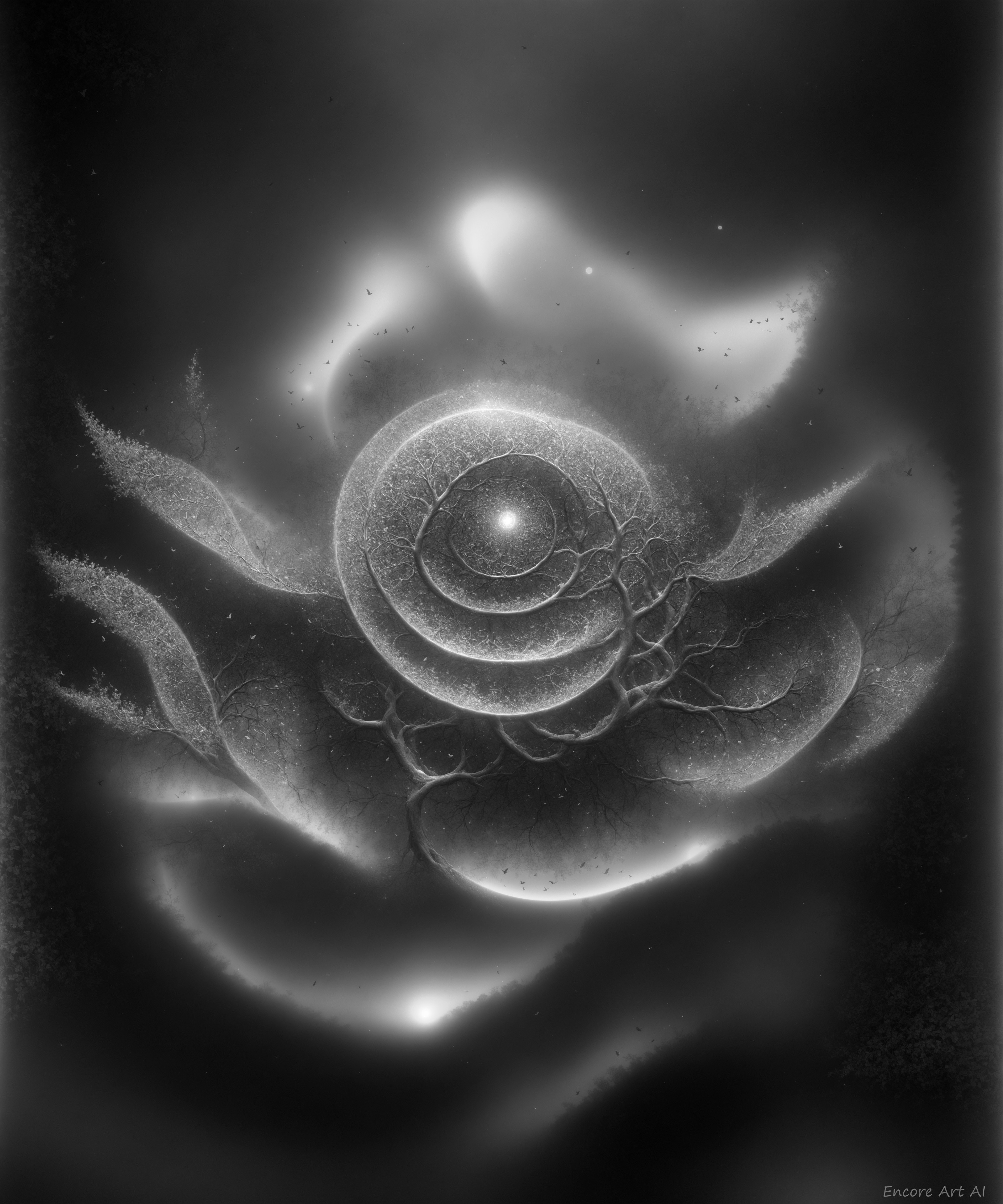A rose of mist