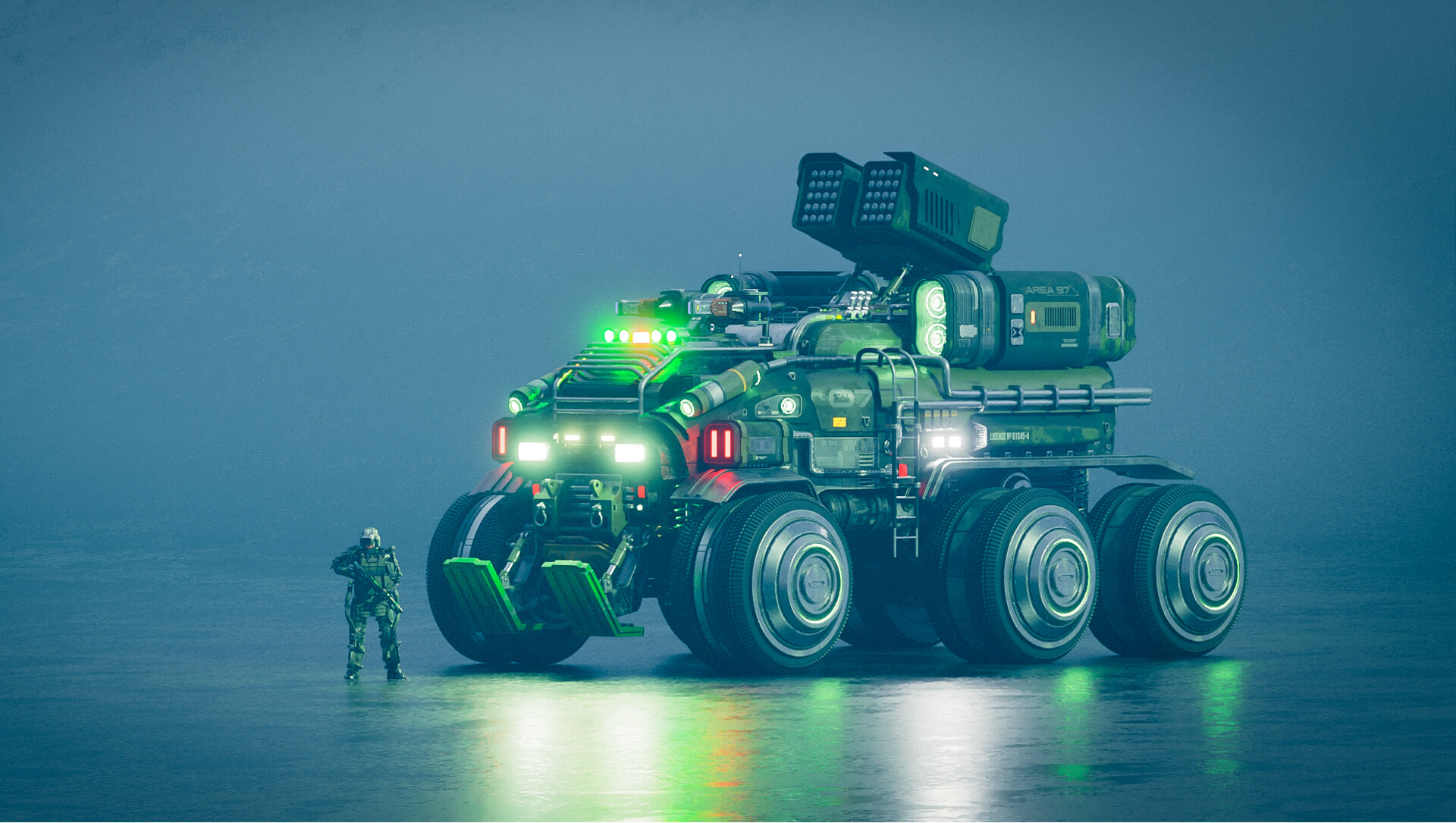 ArtStation - Armored Rover – Heavy Tactical Deployment Vehicle