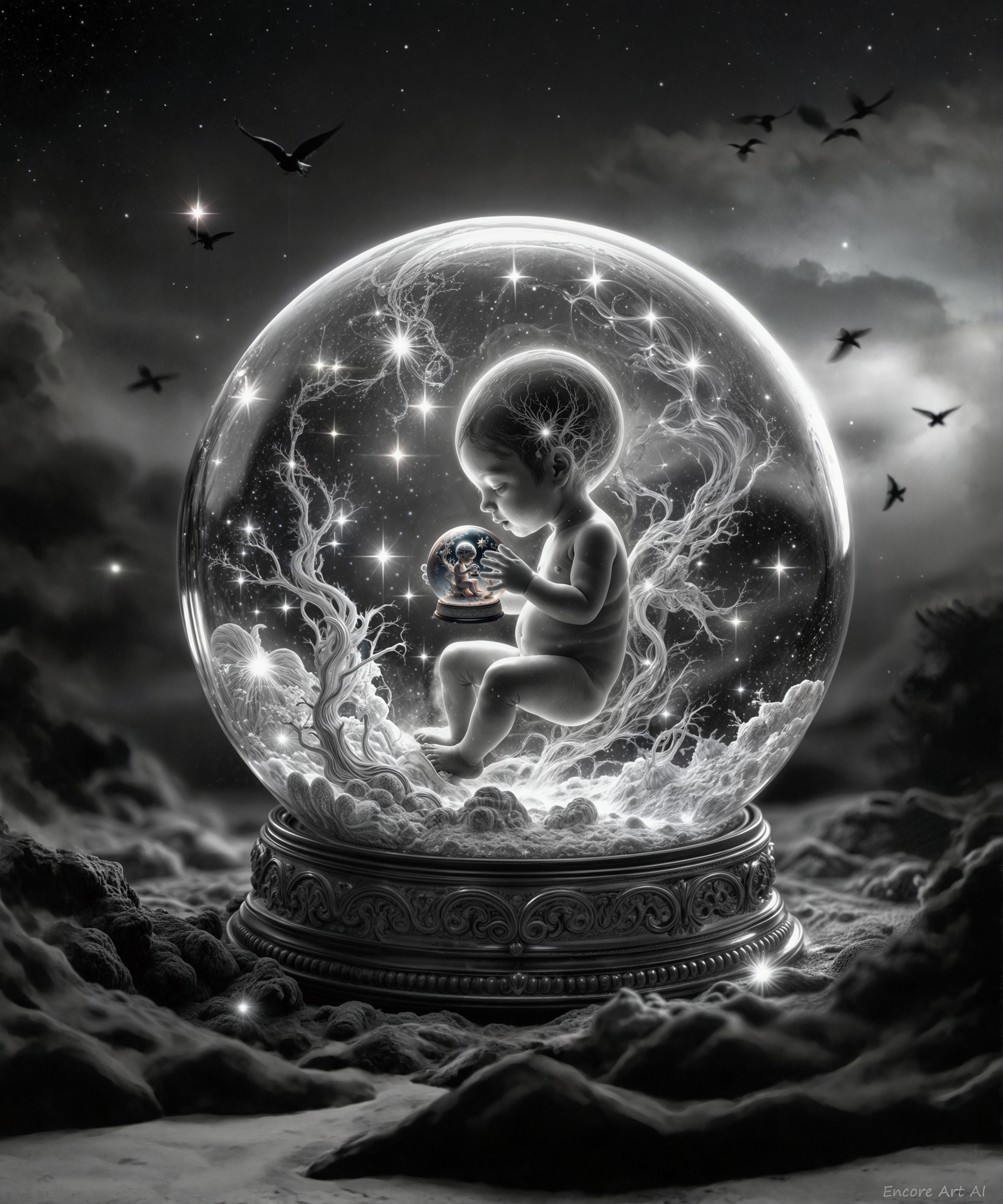 The snow globe infinity