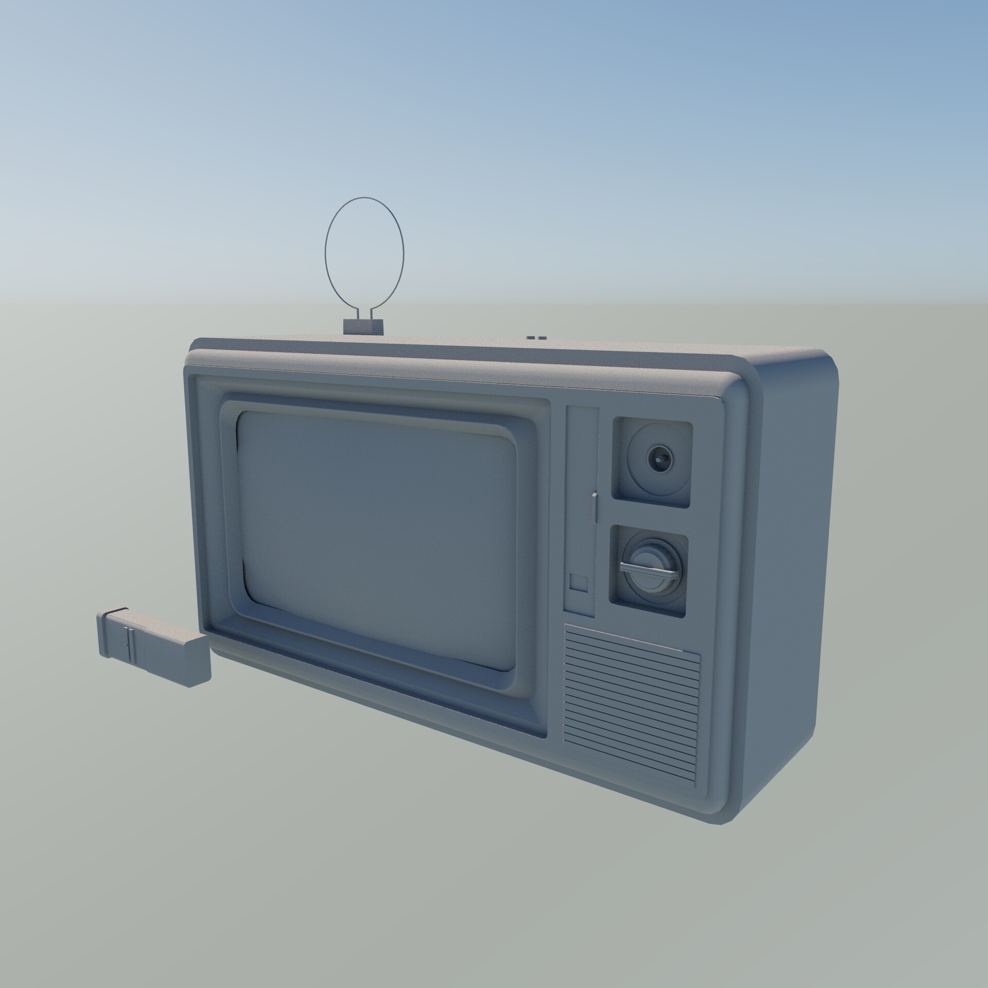 ArtStation - Classic Broadcast – Retro TV Prop