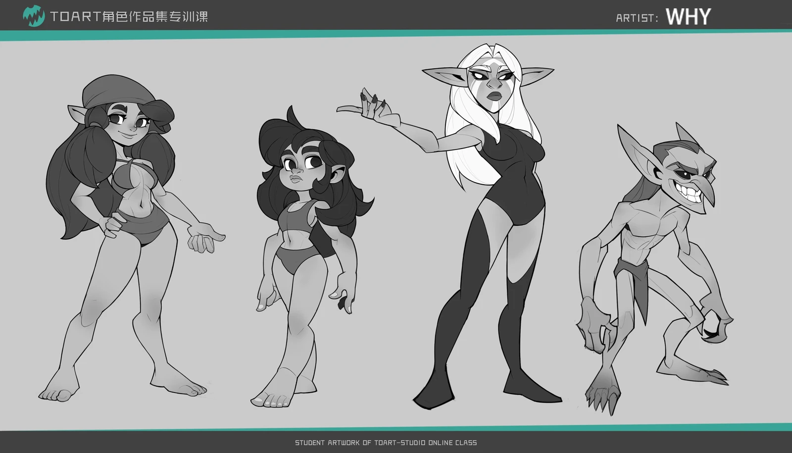 STUDENT ARTWORK OF TOART ONLINE CLASS