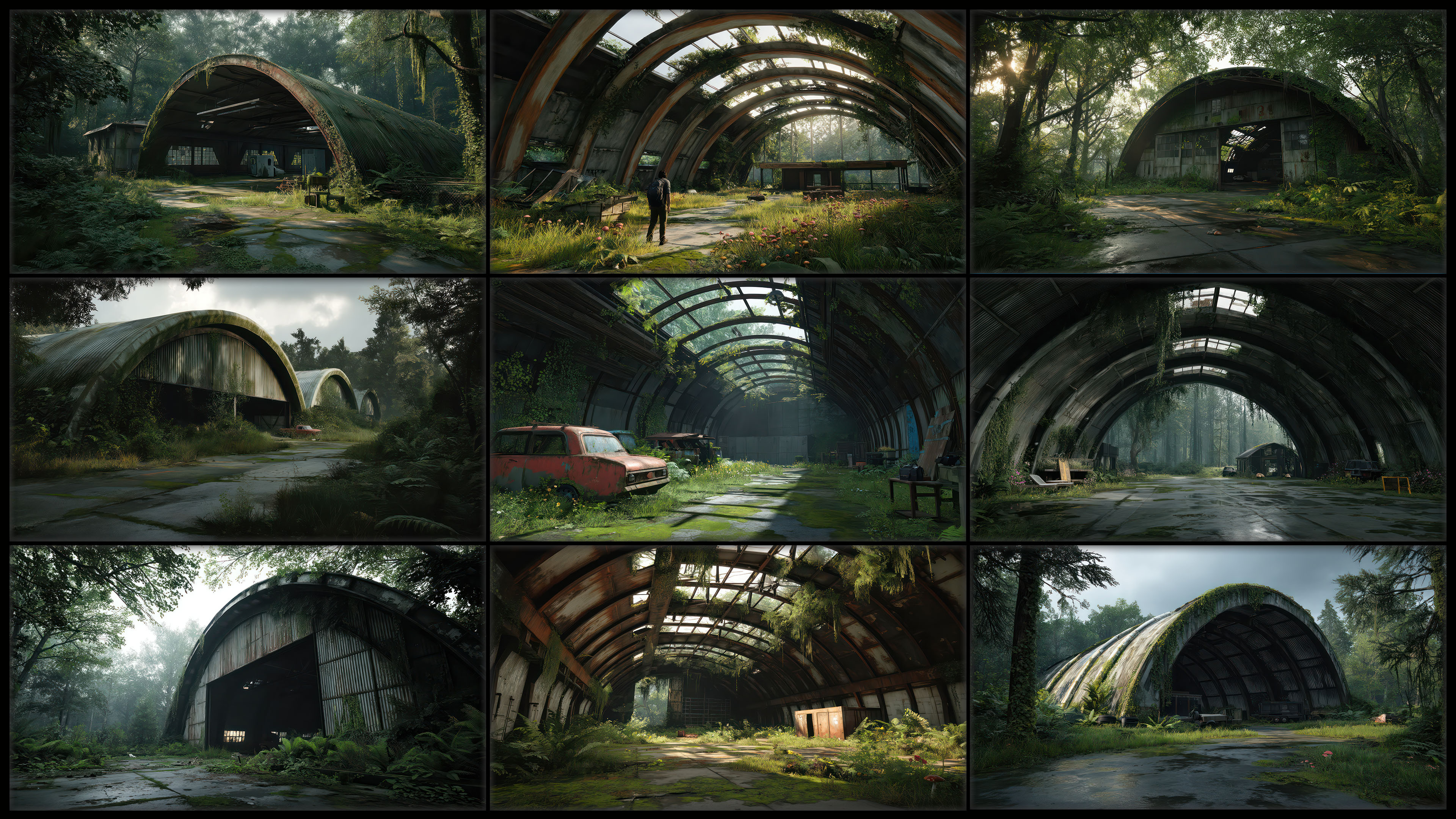 100 Abandoned Hangar - Environment Concept Reference Image Pack v.433 |4K|
https://www.artstation.com/a/49075756