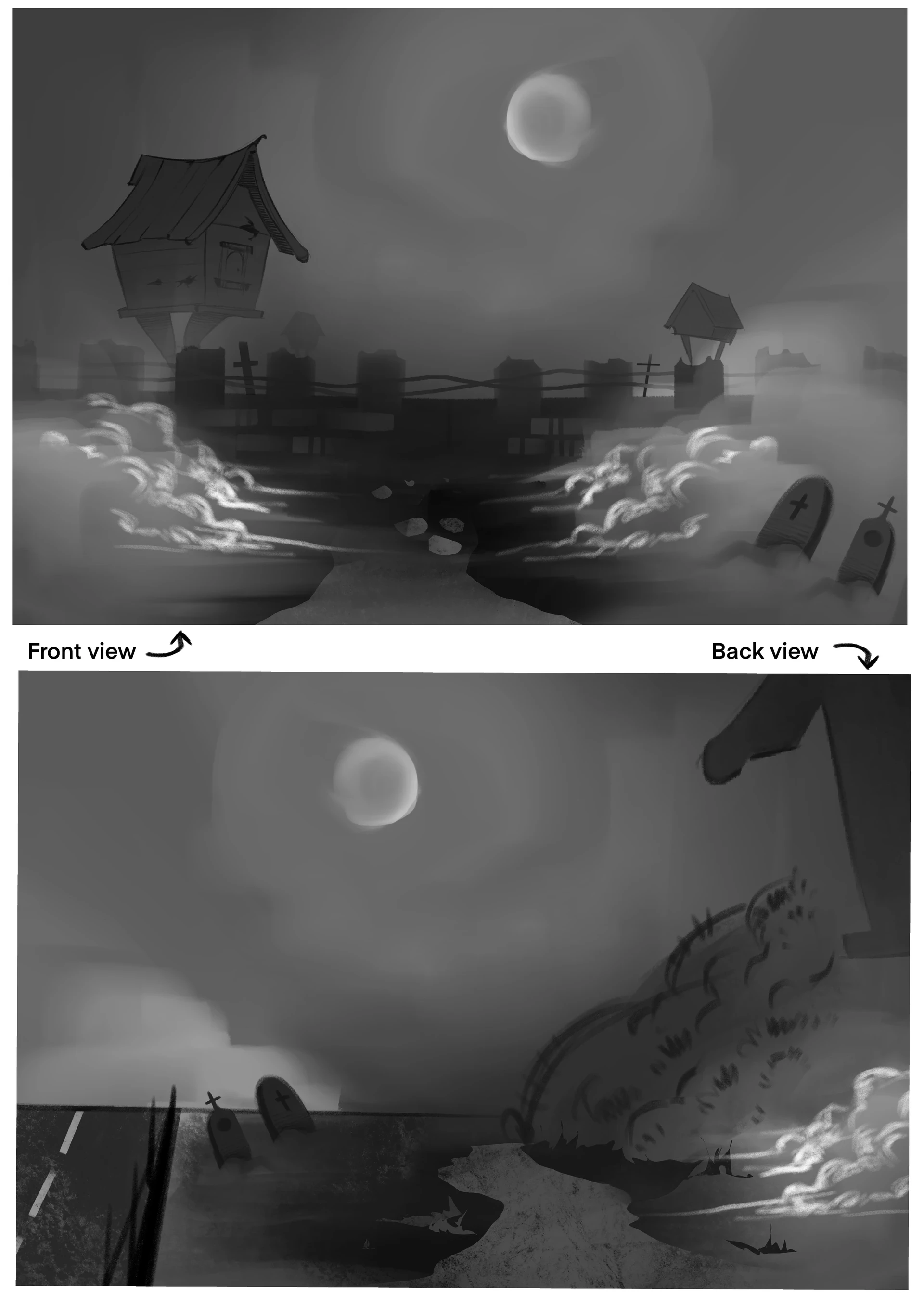 Graveyard - partial layout design 1