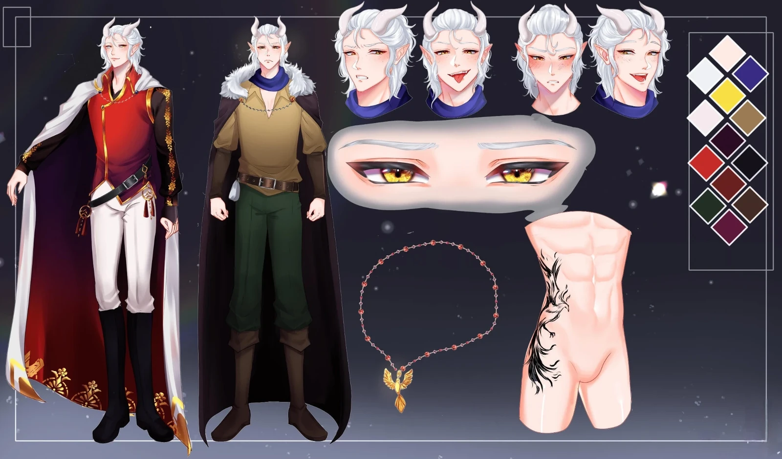 Character reference sheet