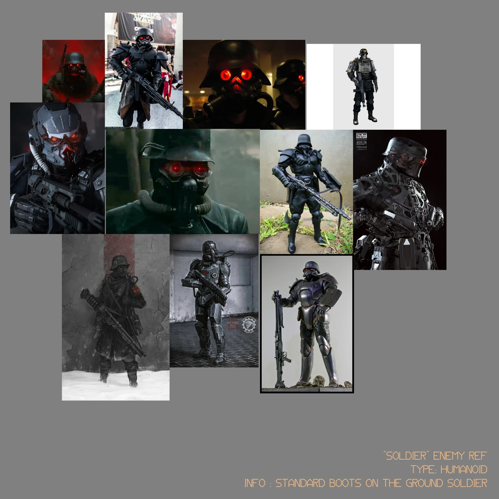 A reference board for that soldier