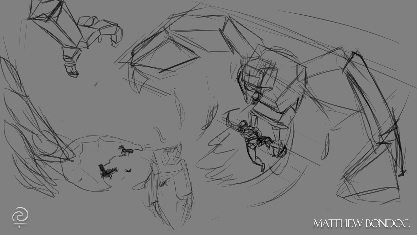 early sketch blockout