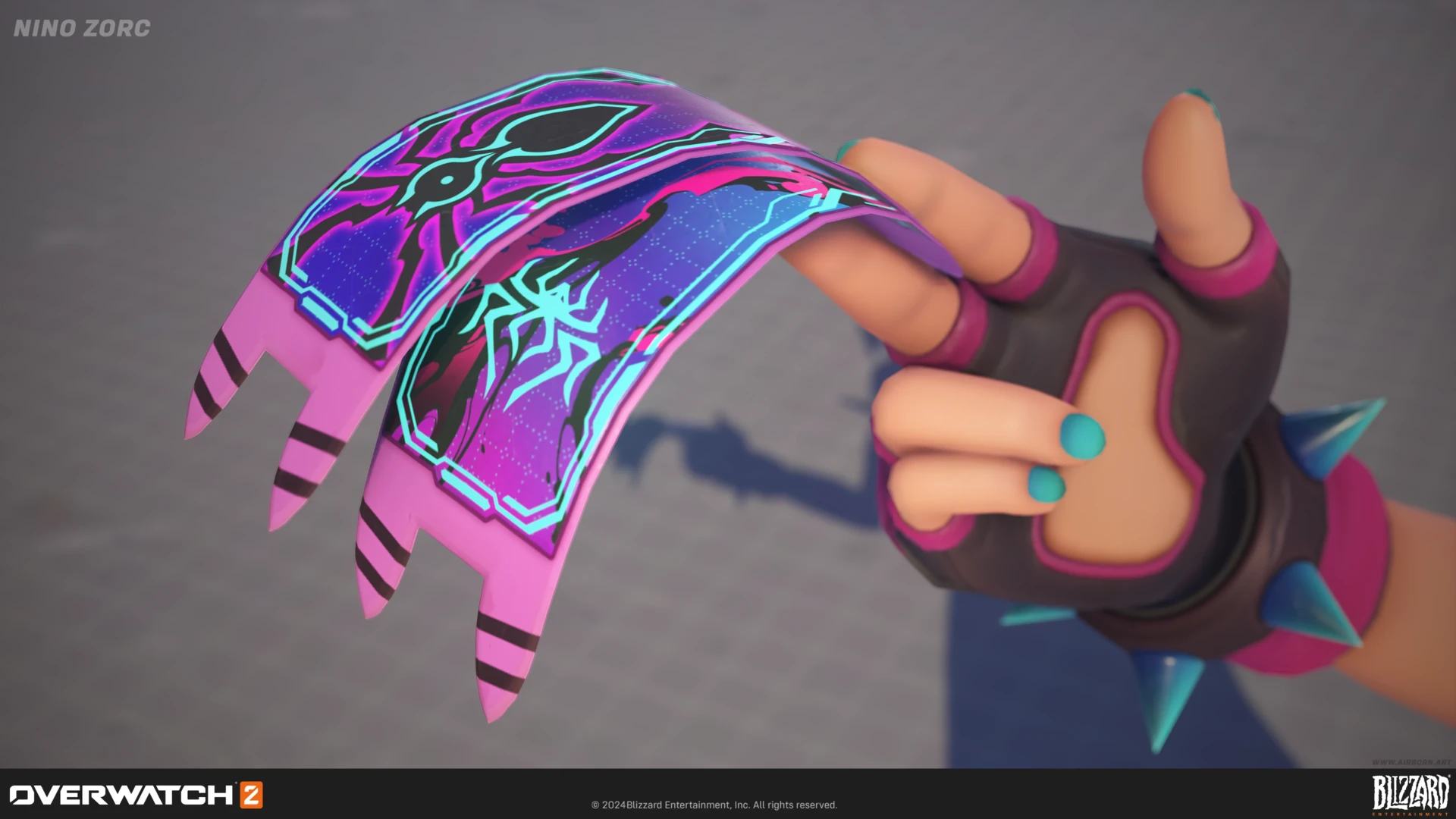 ArtStation - Overwatch 2 X Street Fighter 6 - Juri Kiriko Weapons
