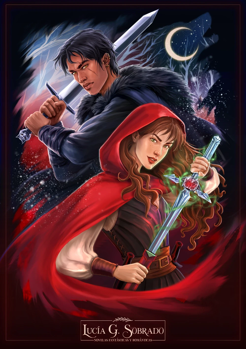 Illustration made for the biology series "Bruma Roja" by author Lucía G. Sobrado.