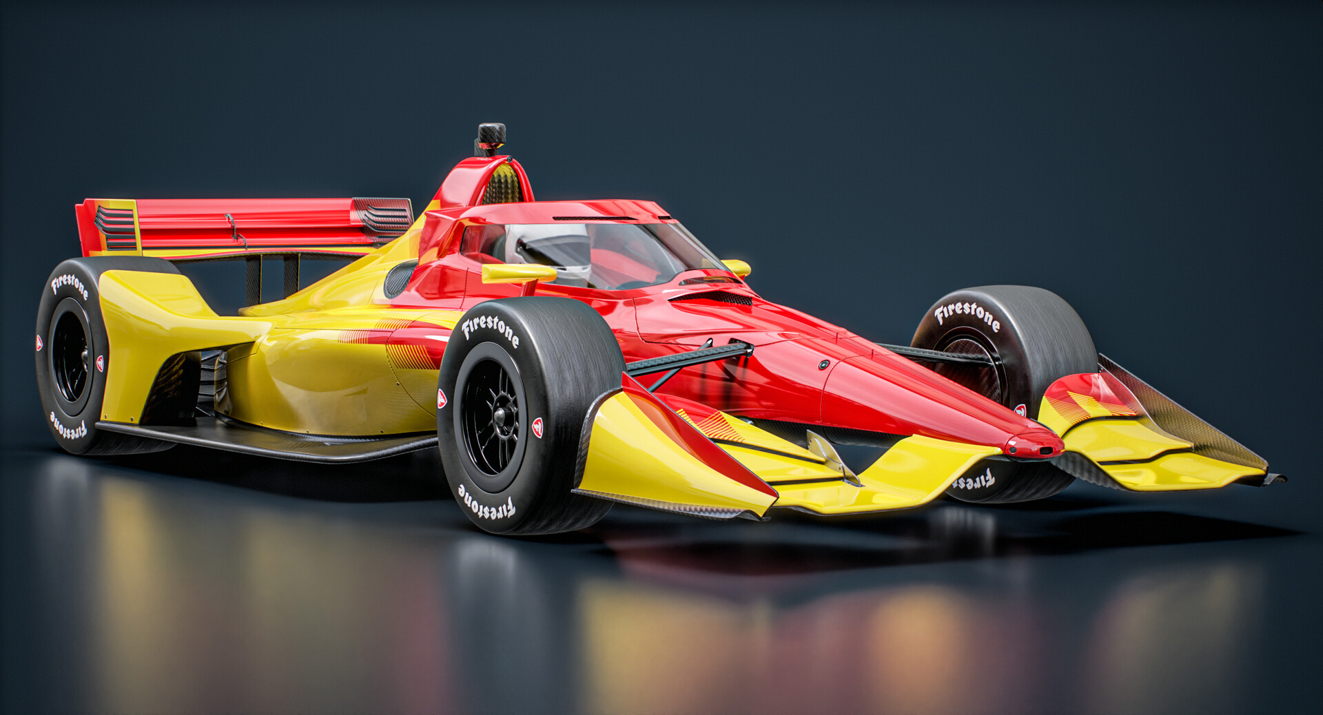 OpticalDreamSoft - Dallara DW12 UAK-18 2025 Yellow High Downforce Race ...