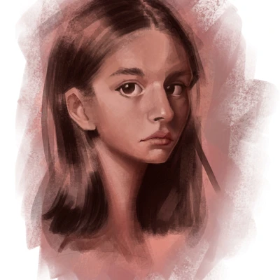 Stylized Painted Portrait