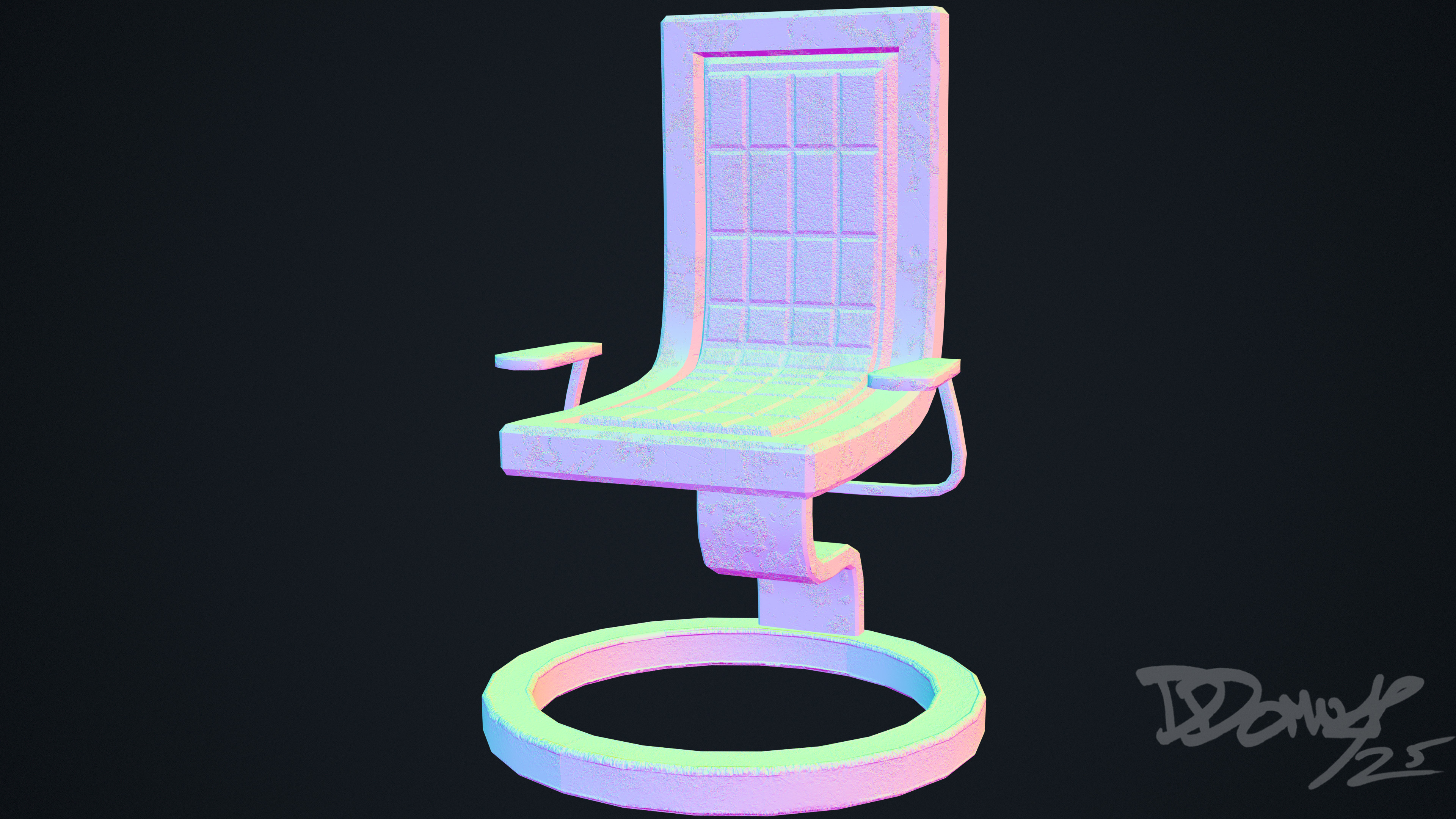 Normal map front view