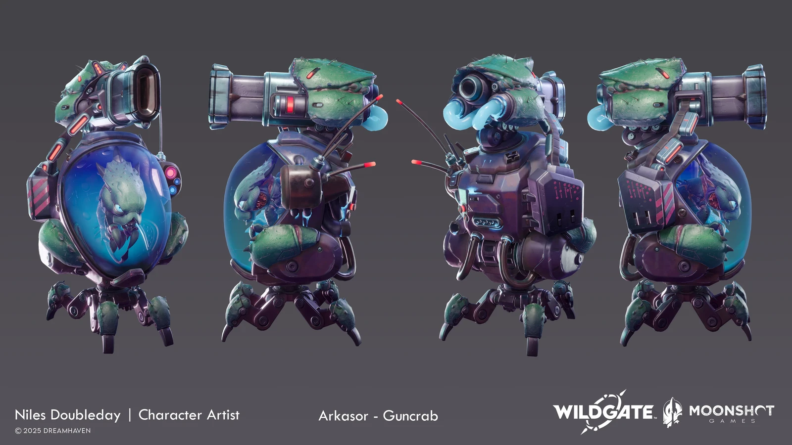 In game render of the Arkasor Guncrab from Wildgate.