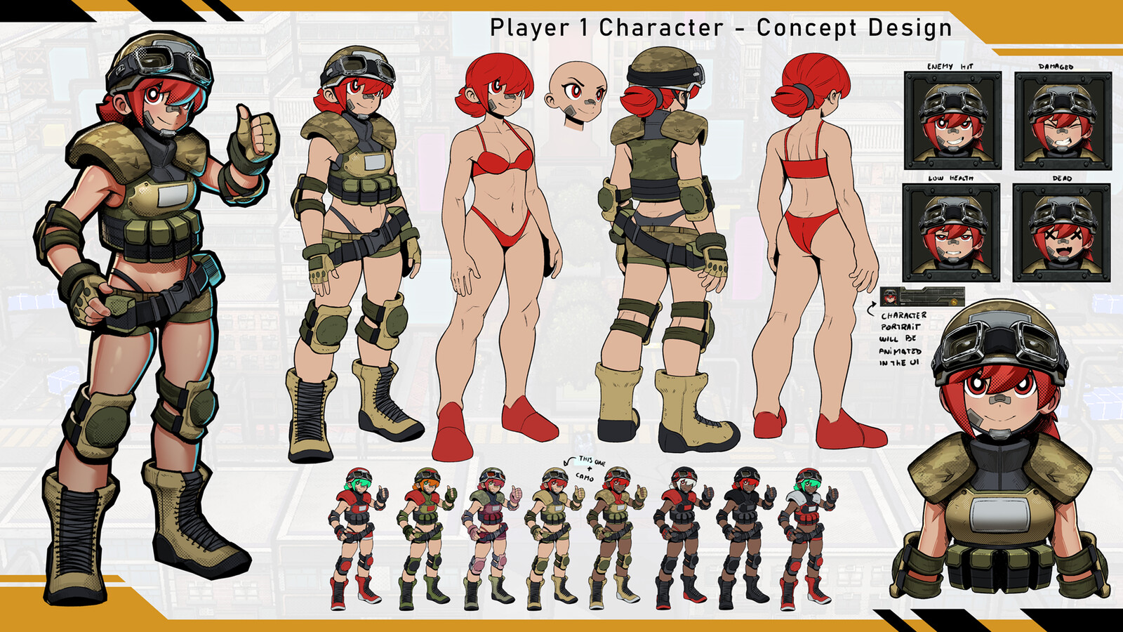 G.I.R.L.S. Vs Aliens - Playable Character 1