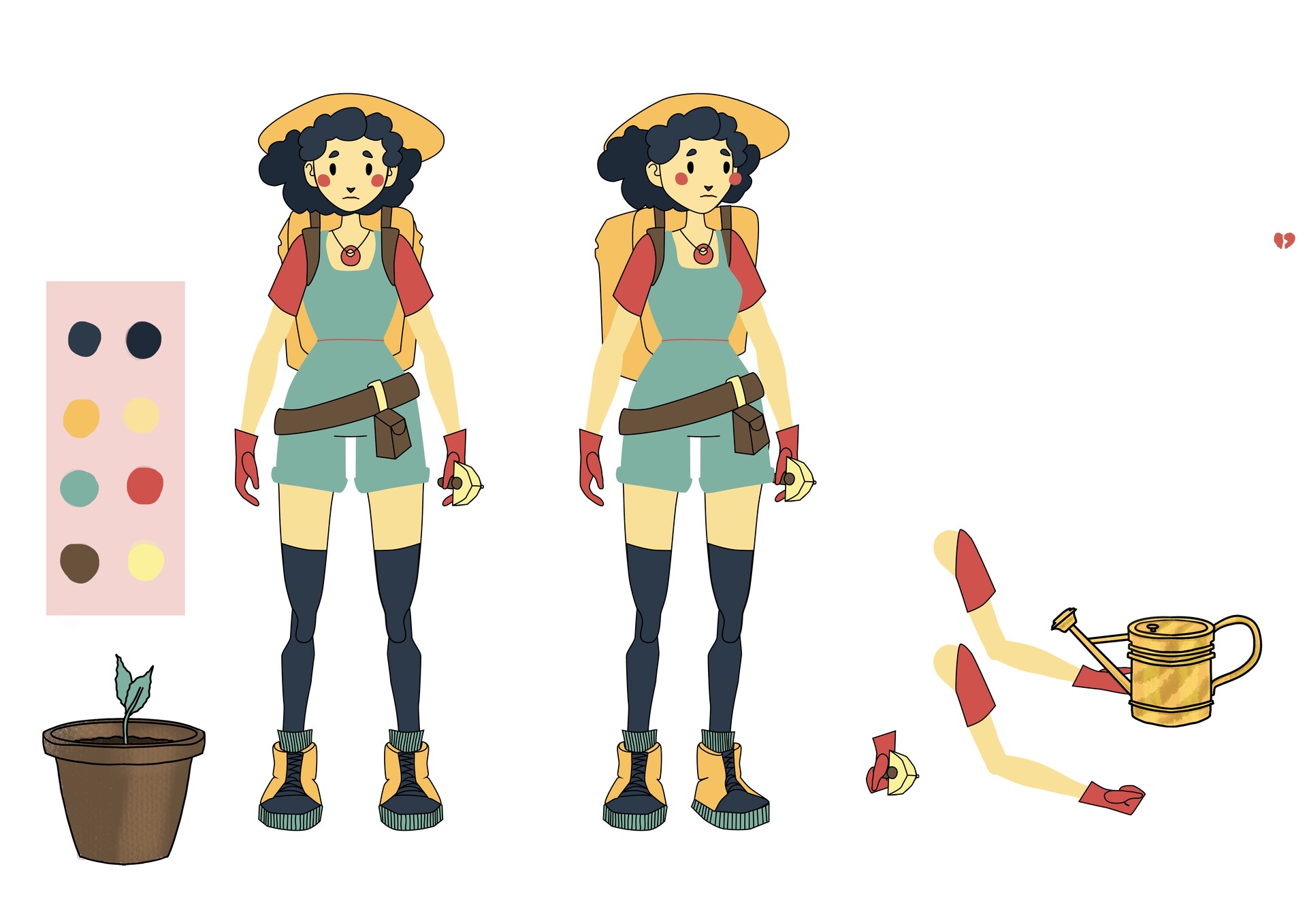 ArtStation - cut-out rigged character
