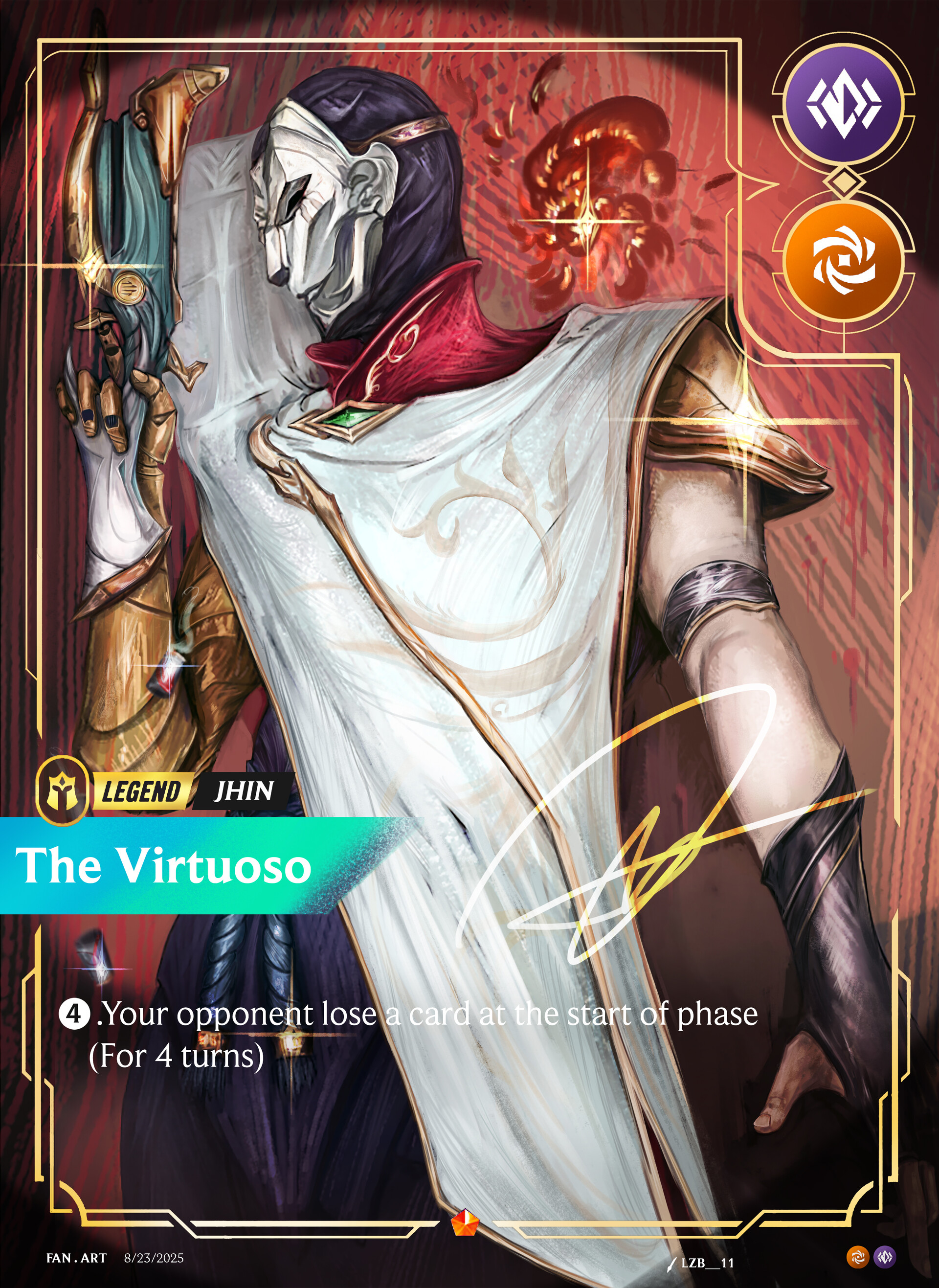 ArtStation - Jhin Riftbound card art Fanart