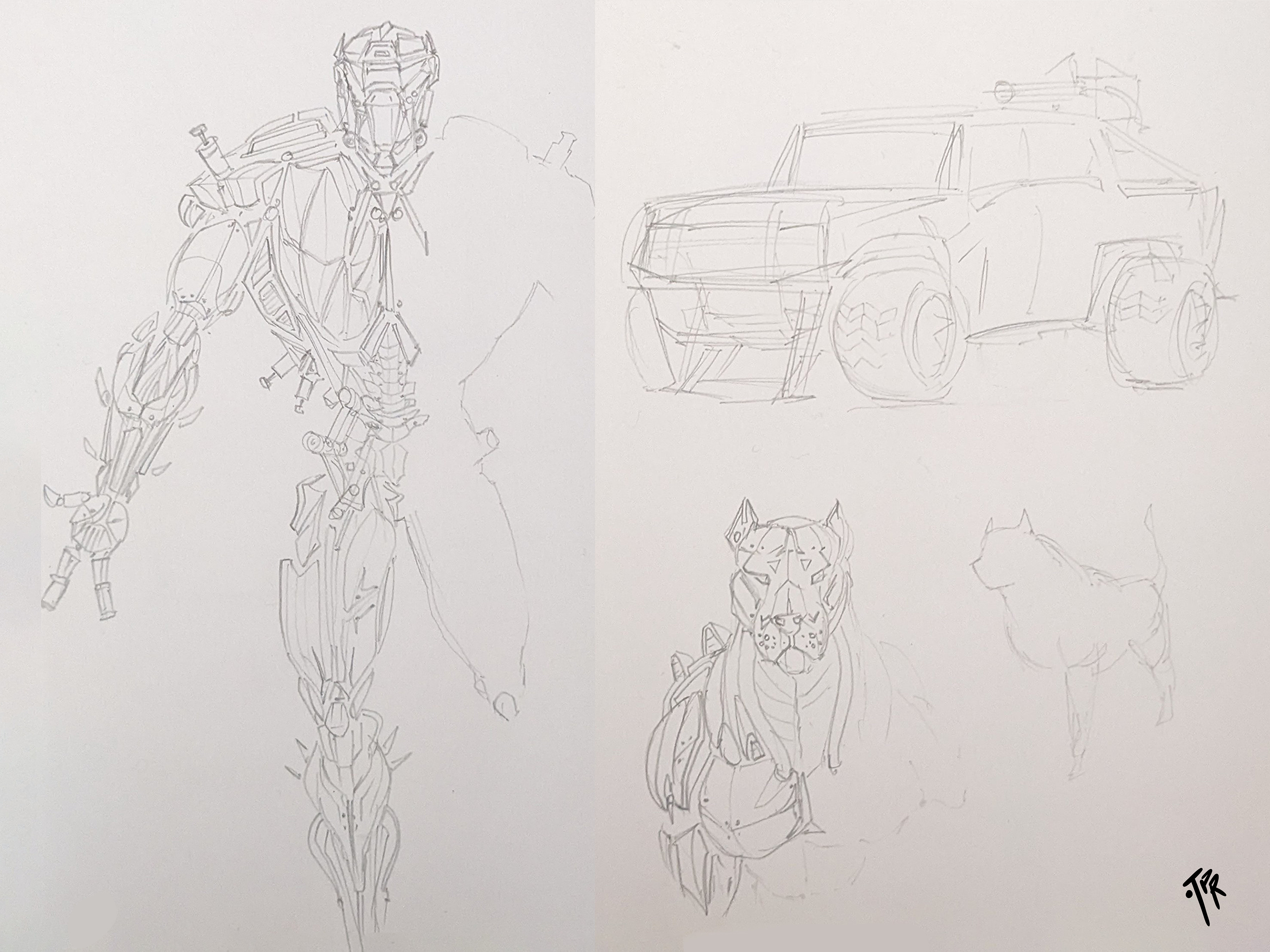 Initial rough sketch